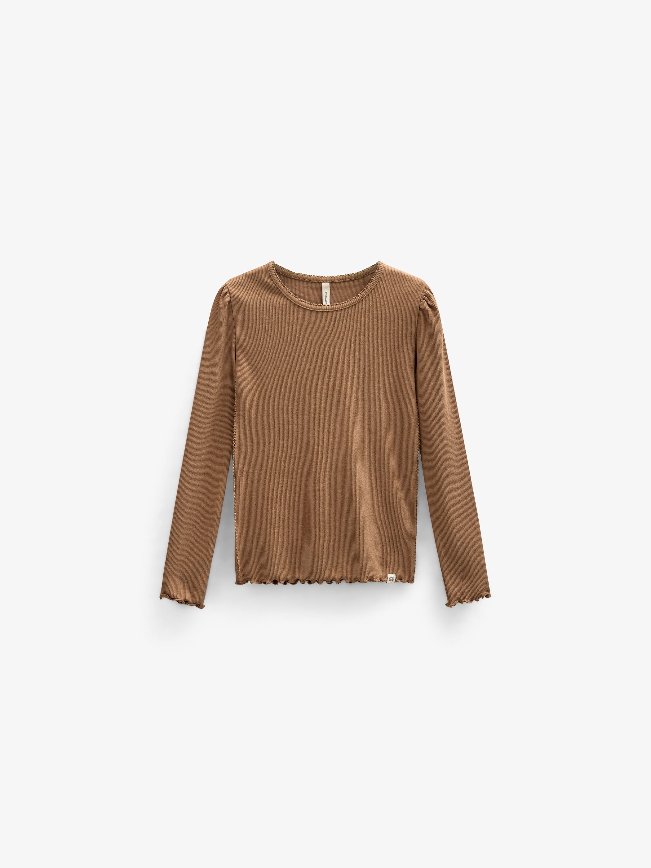 Modal rib T-shirt met lange mouwen - Kids - Coconut | 101308 Lottie