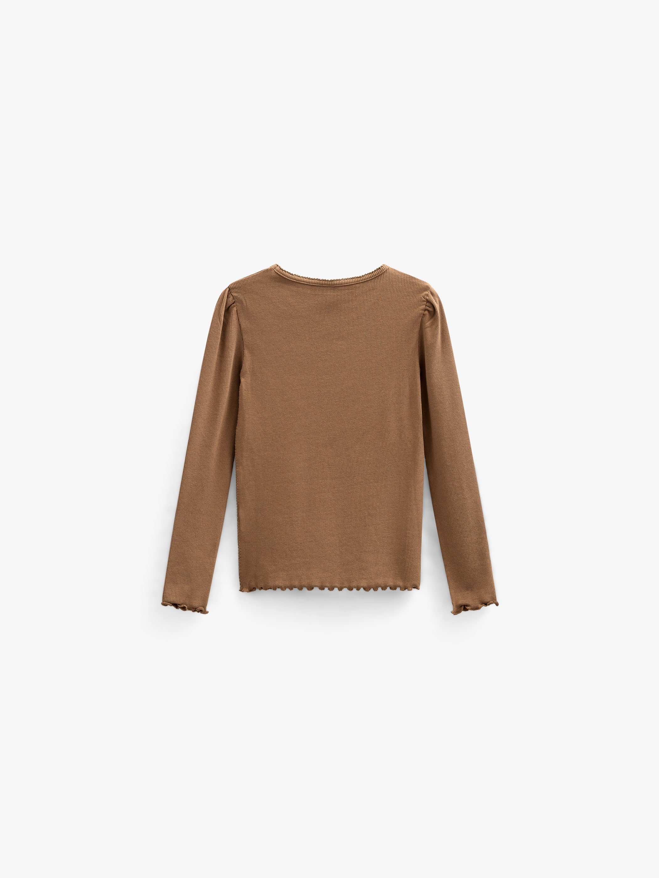 Modal Rib Long Sleeved T-shirt - Tween - Coconut | 101309 Lottie