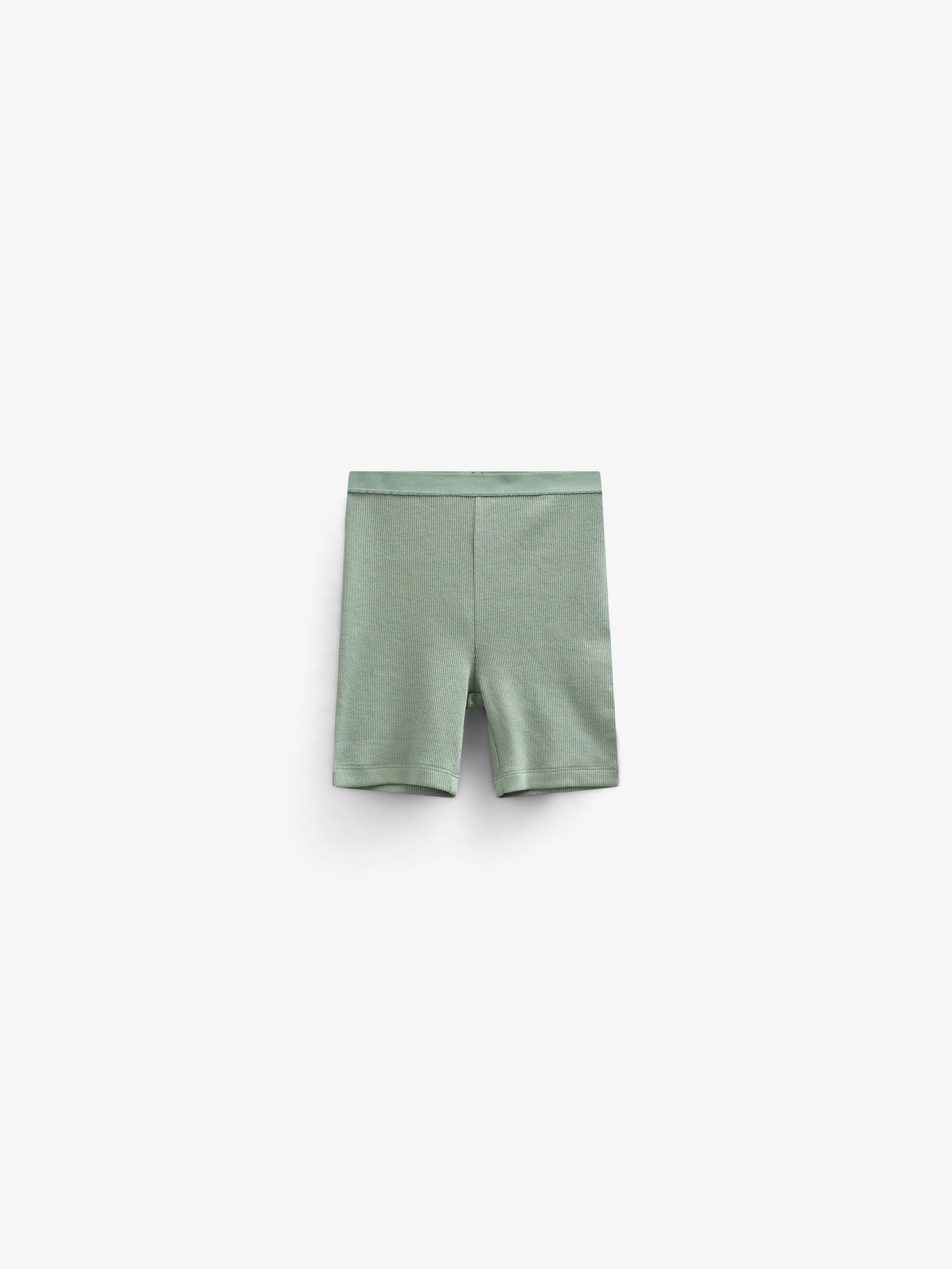 Korte Modal Rib Tights - Kids - Dusty Green | 101318 Lottie
