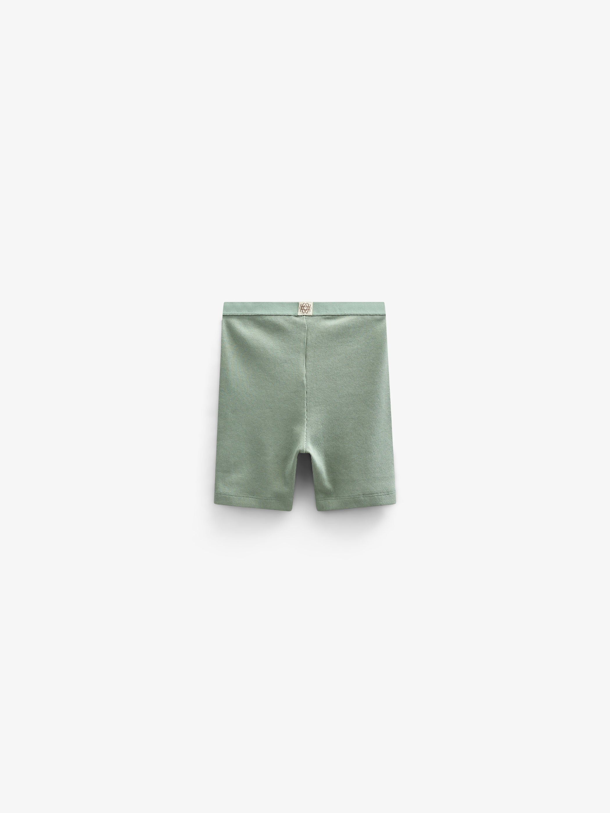 Korte Modal Rib Tights - Kids - Dusty Green | 101318 Lottie