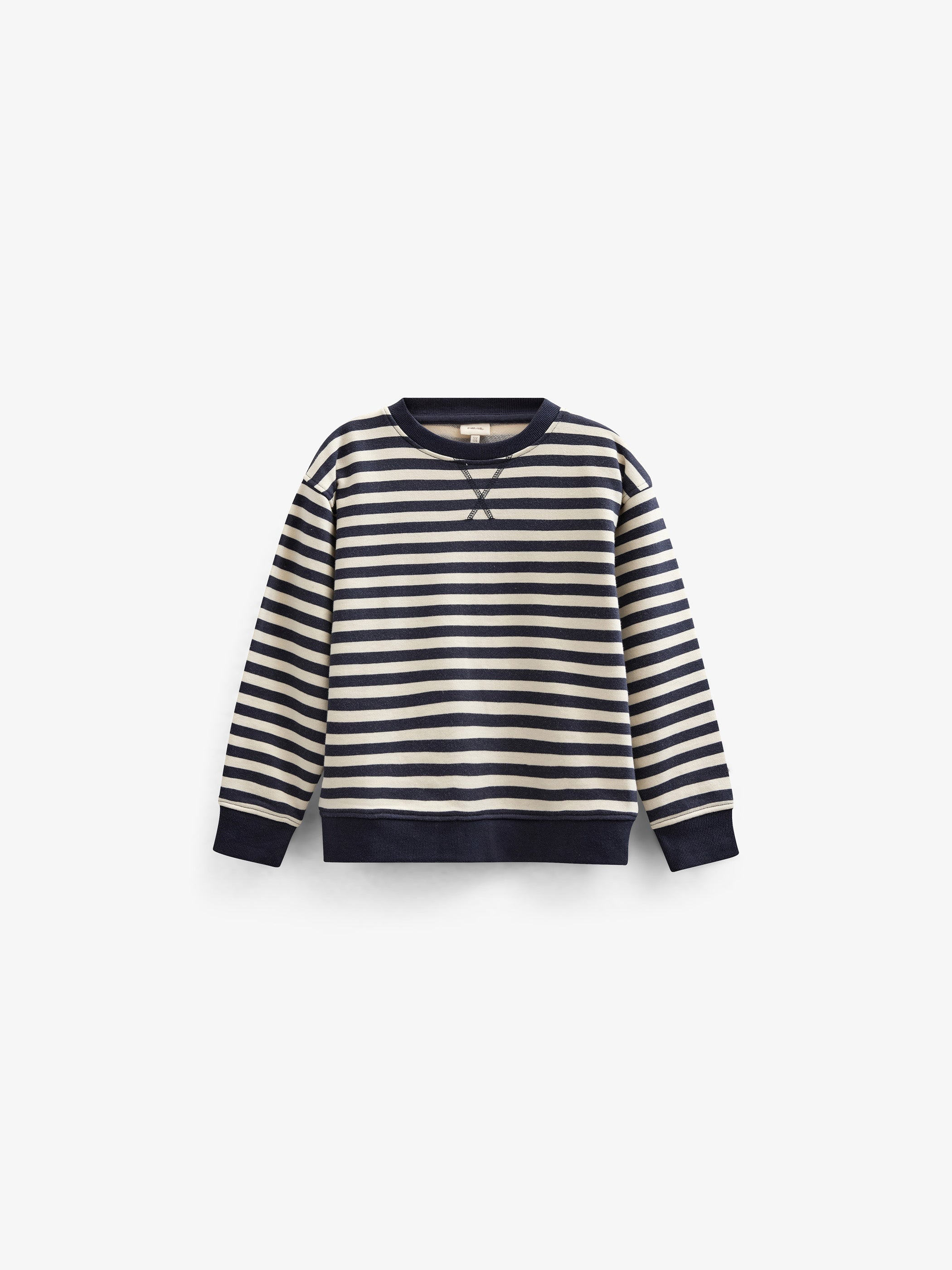 Gestreepte Crewneck Sweatshirt - Tween - Navy Stripe | 101345 Cole