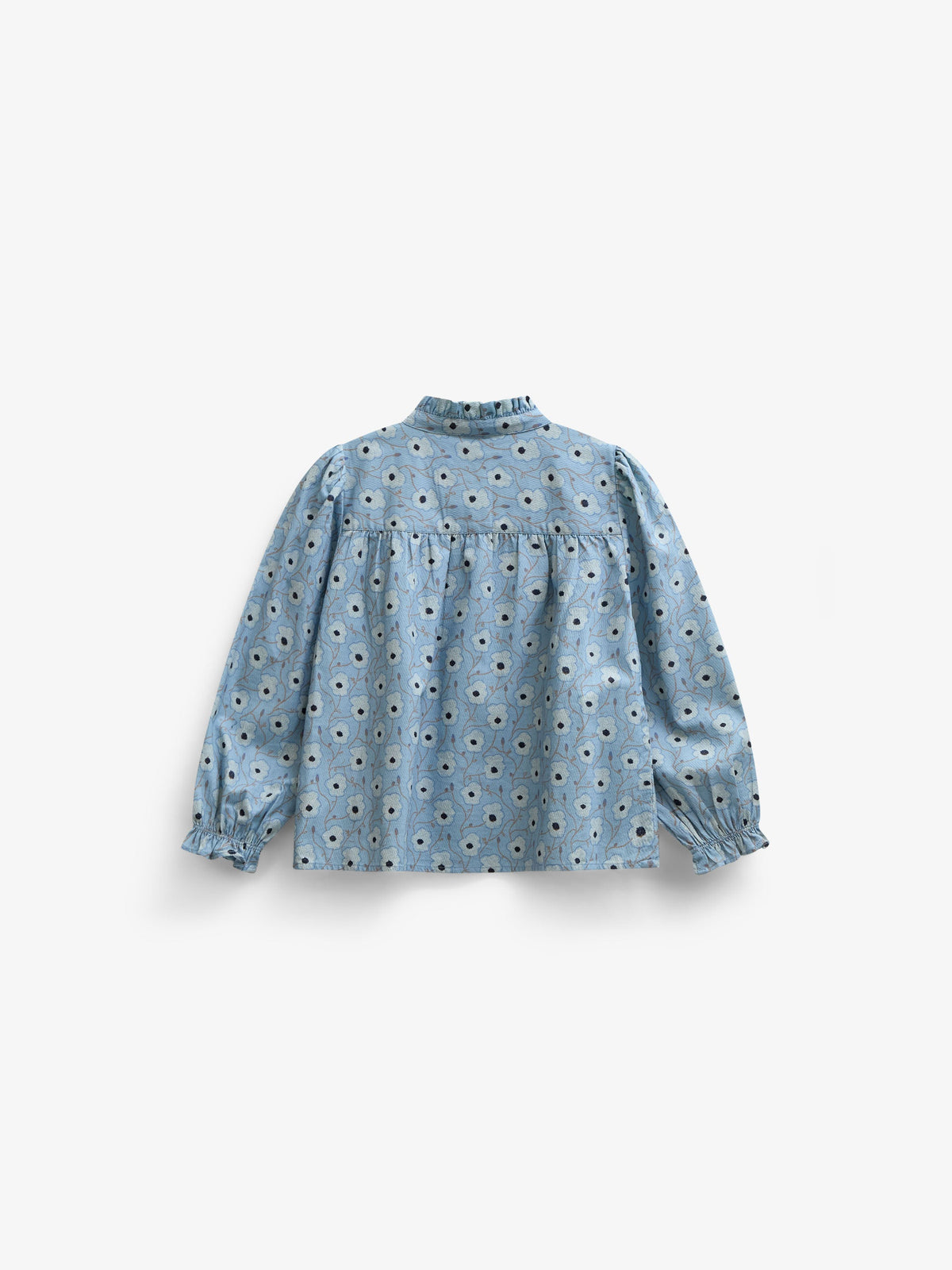 Floral Cotton Blouse - Tween - Blue/Brown | 101436 Nova