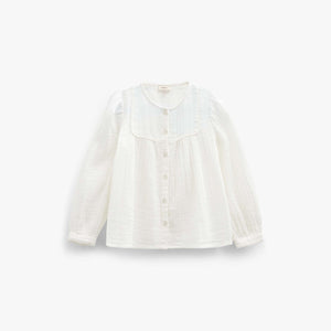 Blouse van double gauze katoen Tween - Offwhite | 101462 Celina