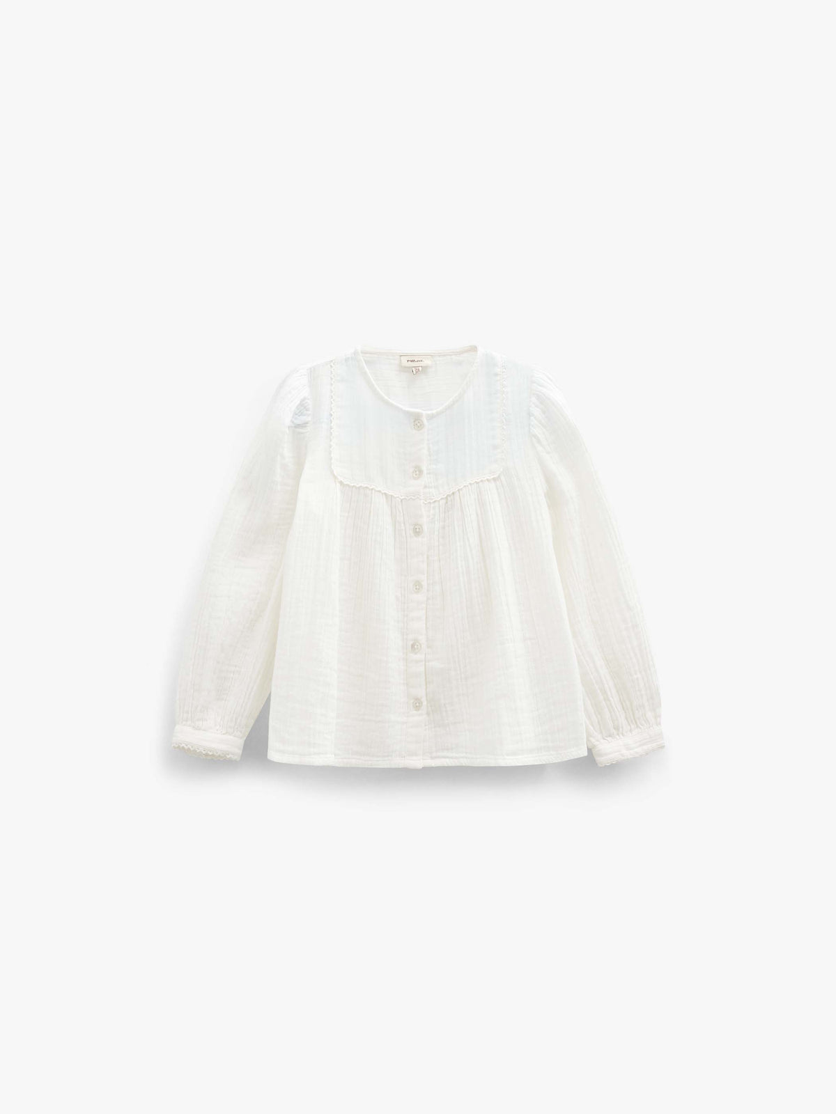 Blouse van double gauze katoen Tween - Offwhite | 101462 Celina