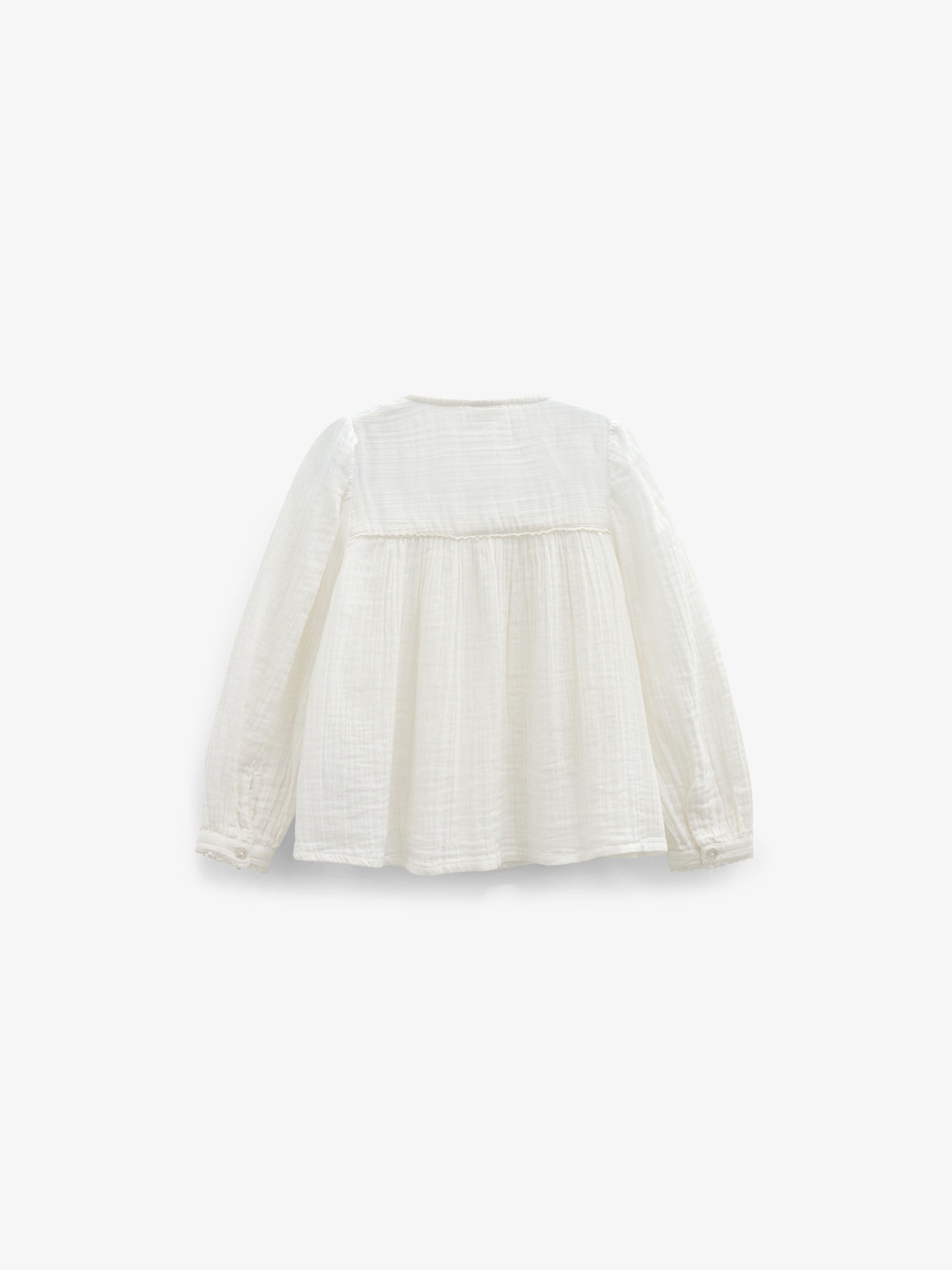 Double Gauze Cotton Blouse - Tween - Offwhite | 101462 Celina