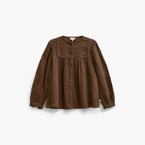 Blouse van double gauze katoen Tween - Brown | 101464 Celina