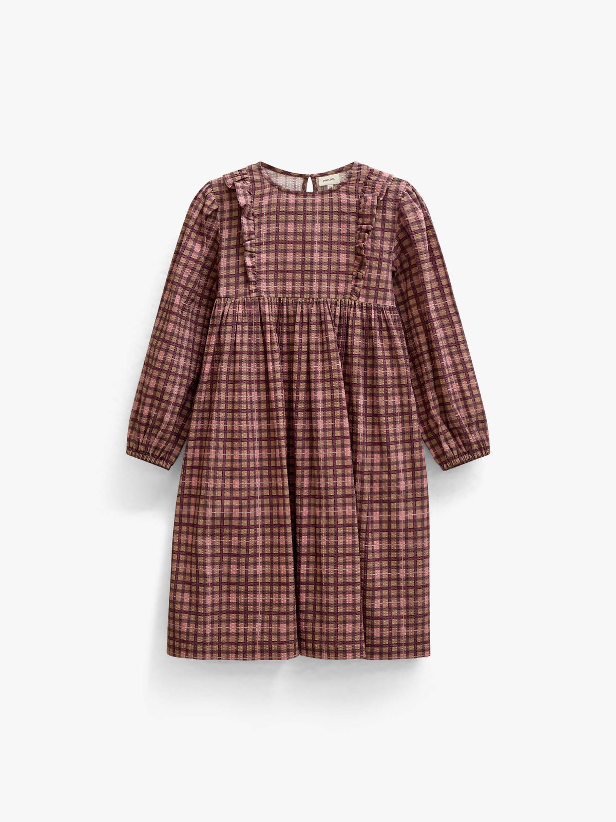 Geruite katoenen jurk Tween - Rose | 101486 Penny