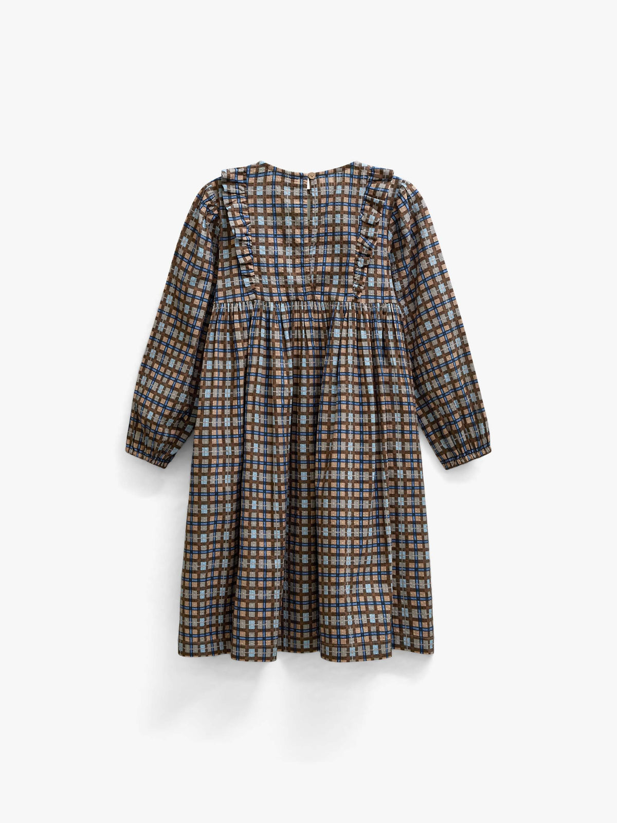 Geruite katoenen jurk Kids - Blue | 101487 Penny