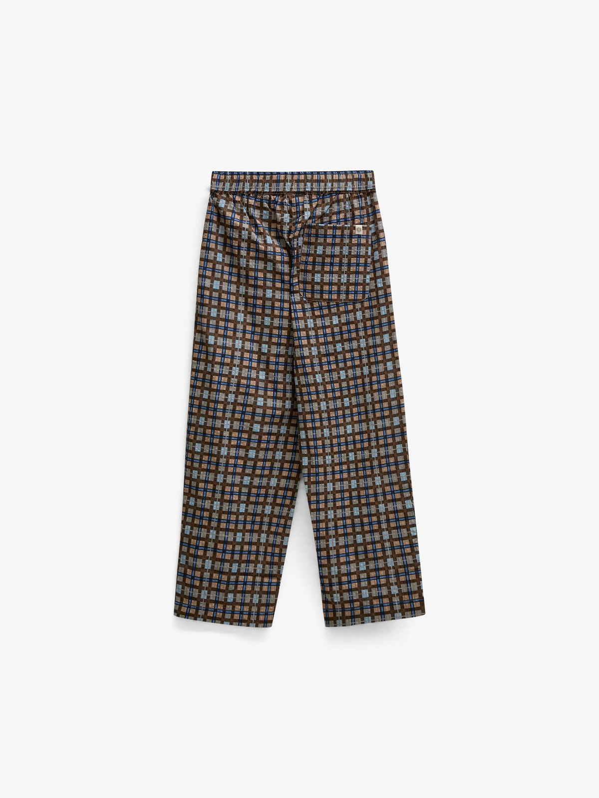 Checked Cotton Trousers - Kids - Blue | 101491 Penny