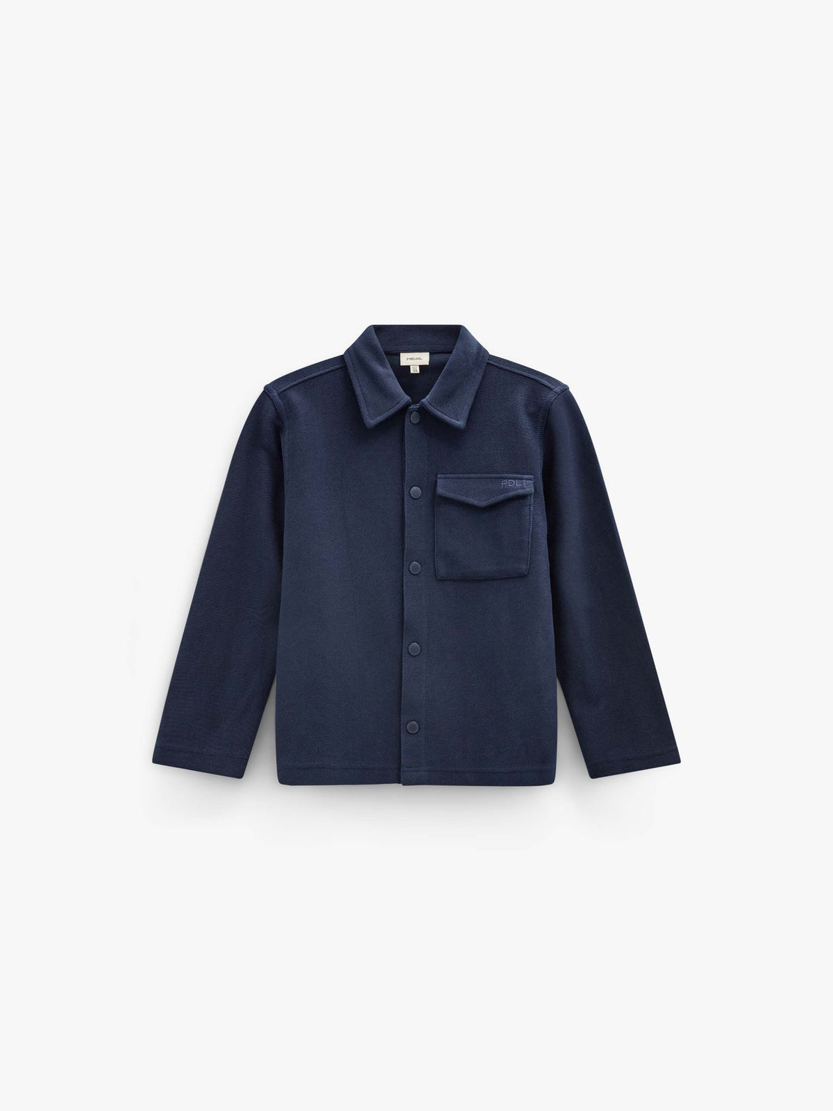 Overshirt in gestructureerde sweatstof Tween - Navy | 101501 Wilder