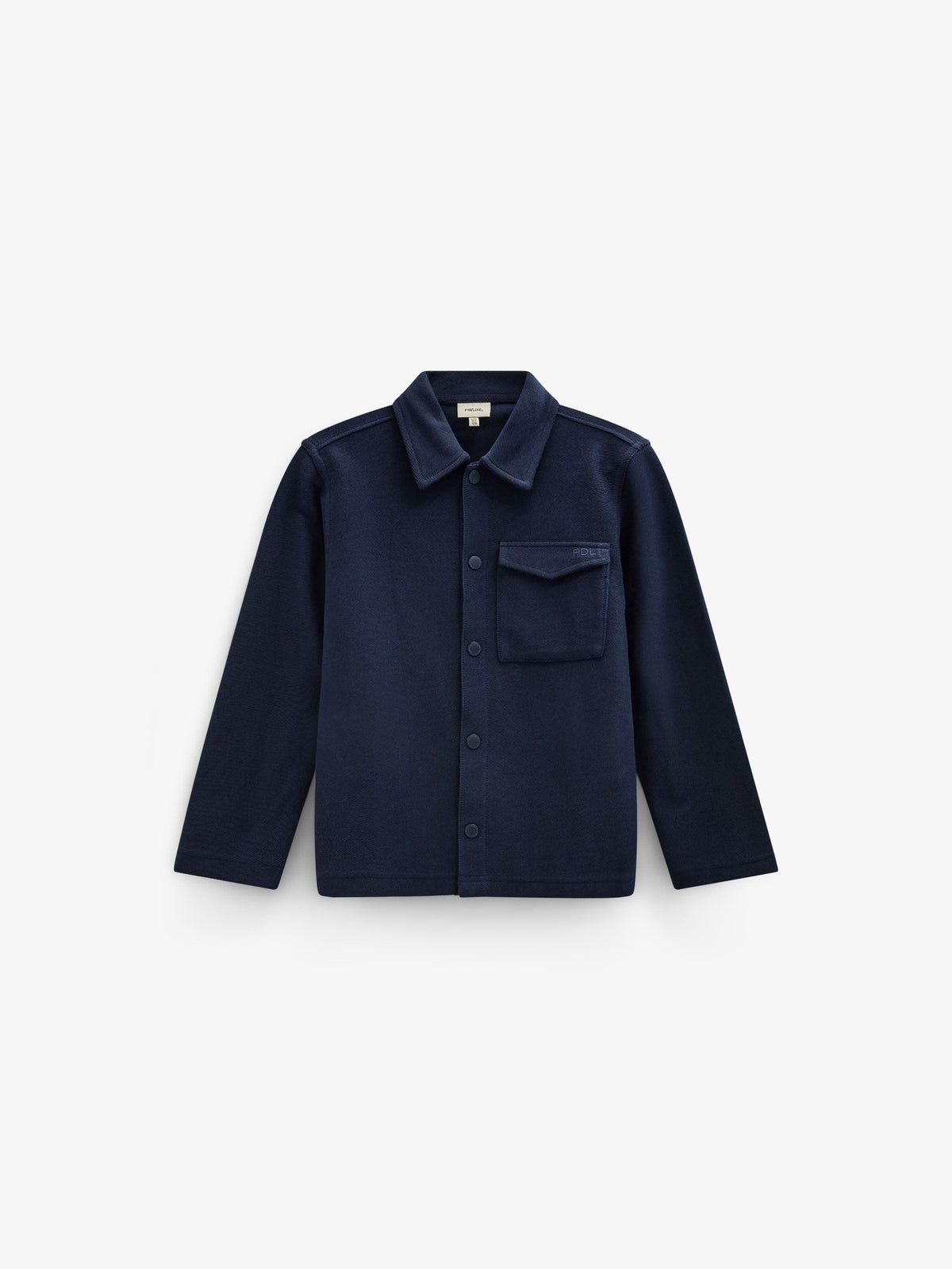 Overshirt in gestructureerde sweatstof Tween - Navy | 101501 Wilder
