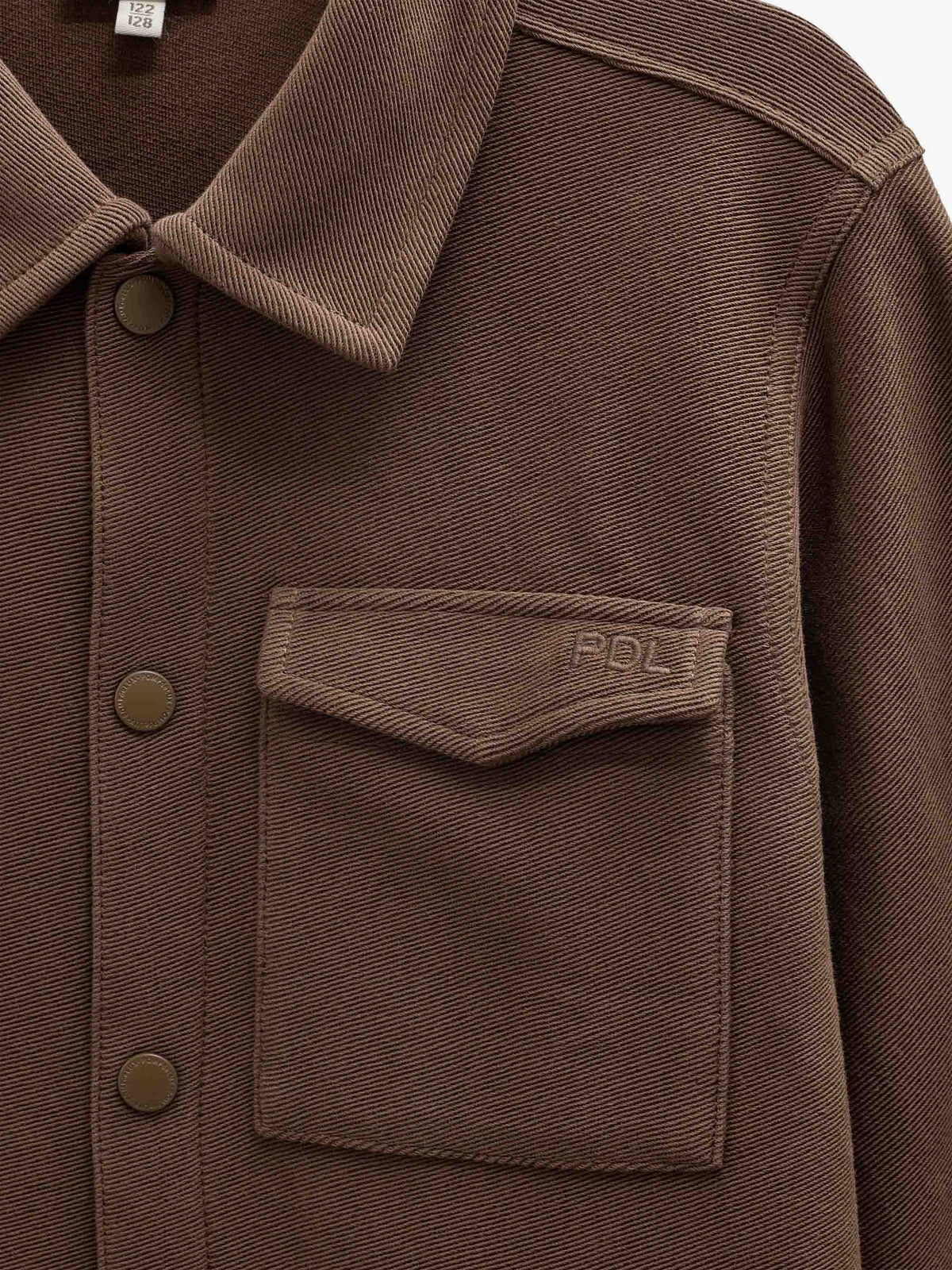 Overshirt in gestructureerde sweatstof Tween - Brown | 101502 Wilder