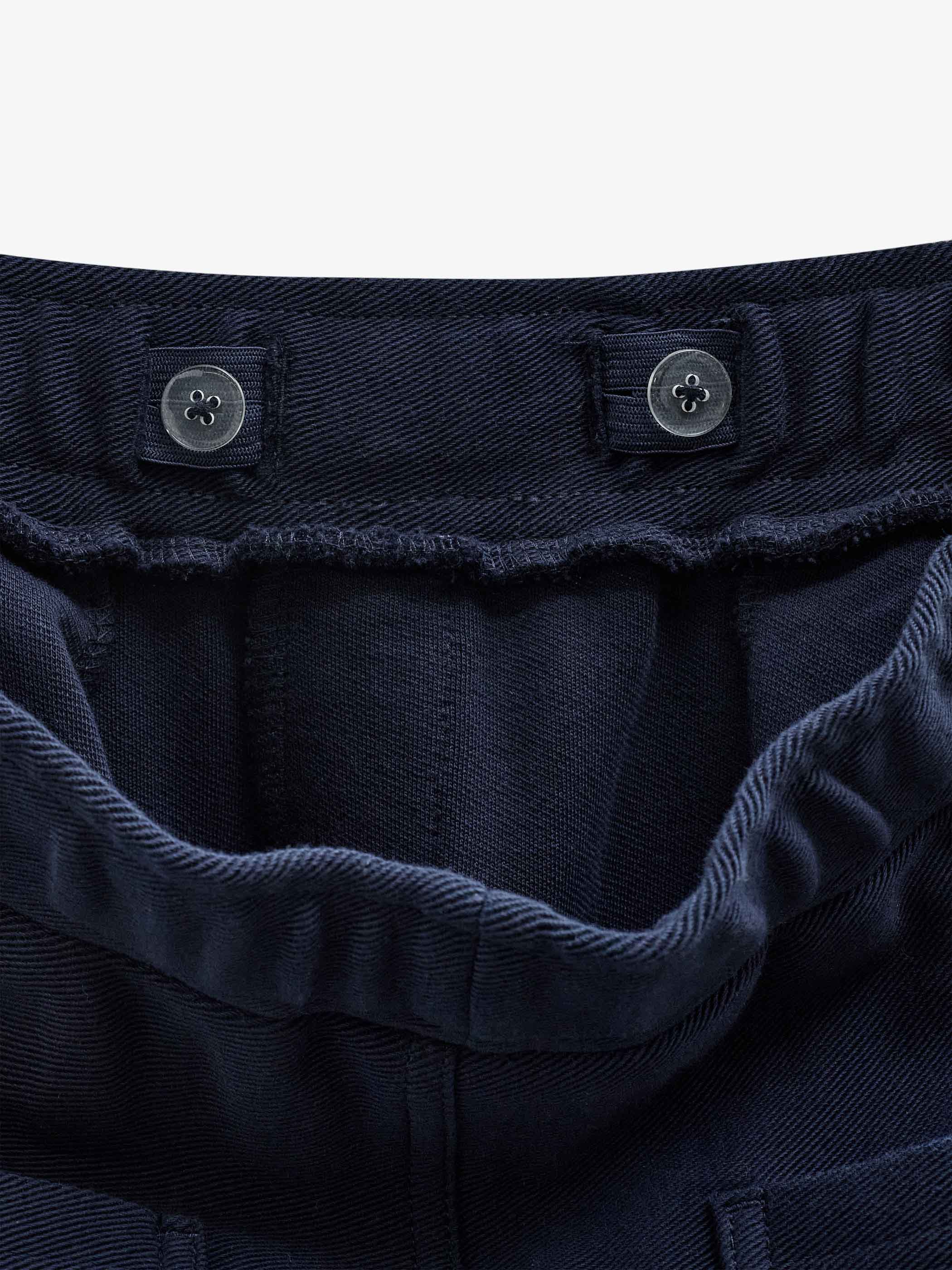 Cargo joggingbroek in gestructureerde sweatstof Tween - Navy | 101511 Wilder
