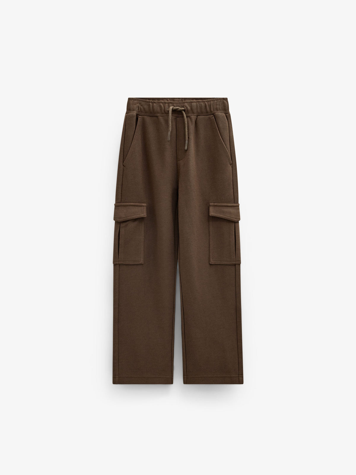 Cargo joggingbroek in gestructureerde sweatstof Tween - Brown | 101512 Wilder