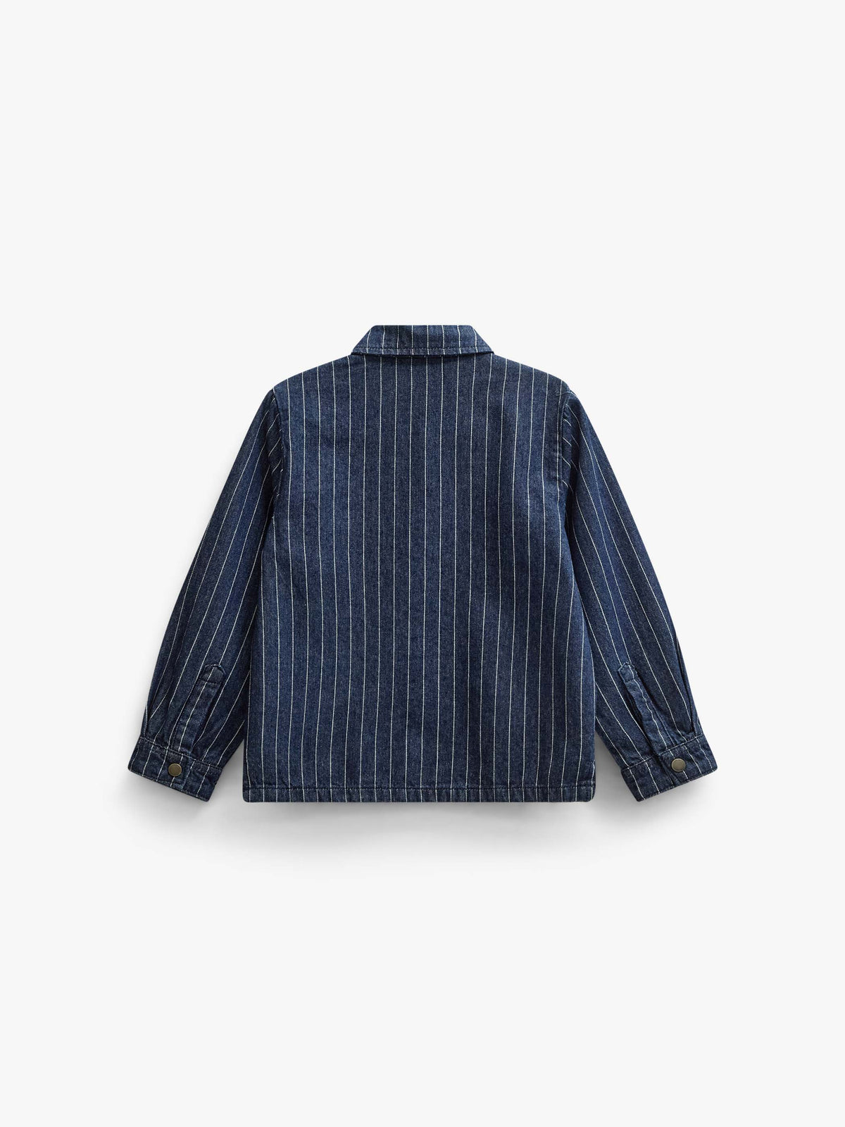 Denim overshirt met krijtstreep Tween - Dark Blue | 101515 Austin