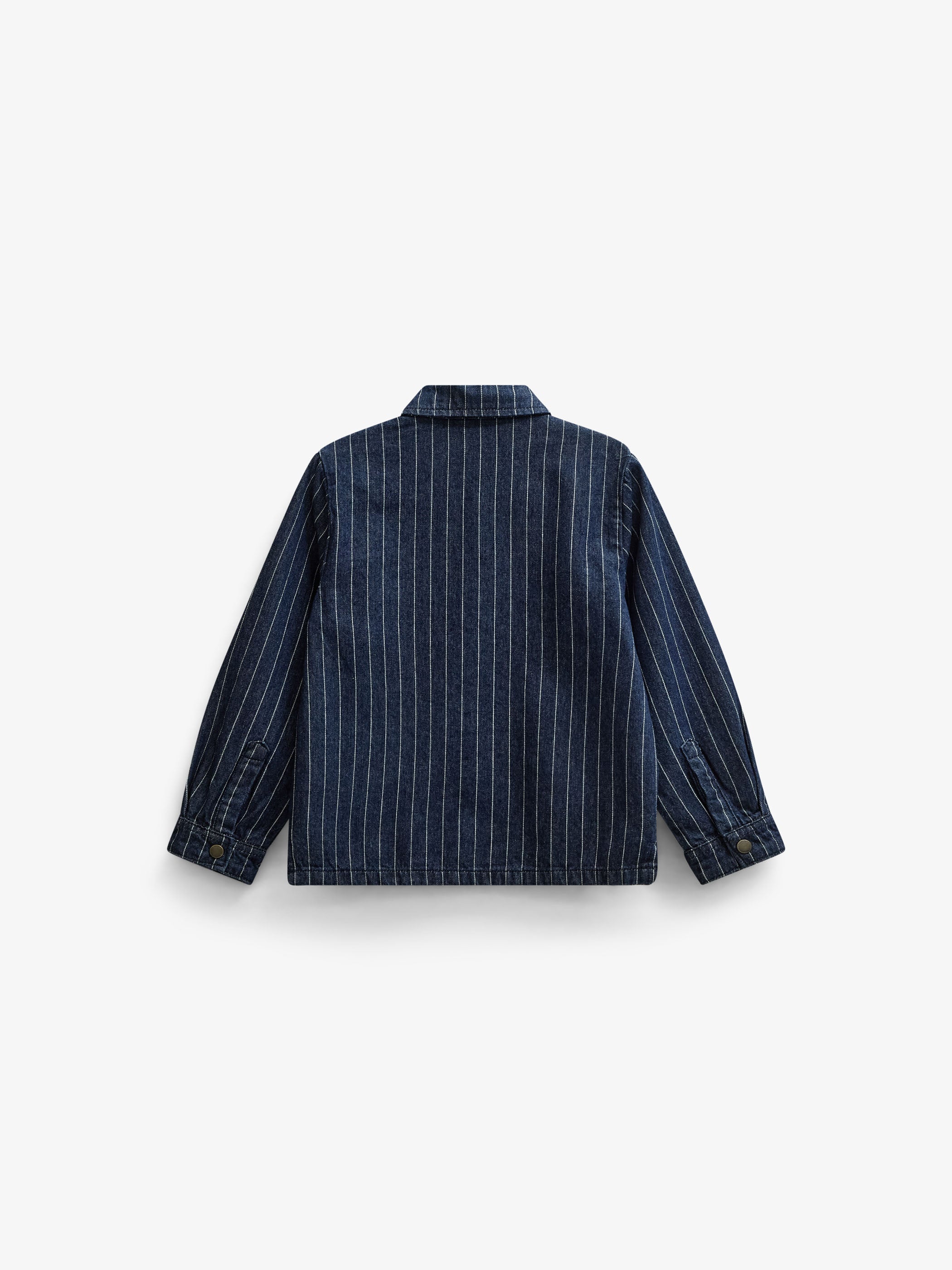 Denim overshirt met krijtstreep Tween - Dark Blue | 101515 Austin