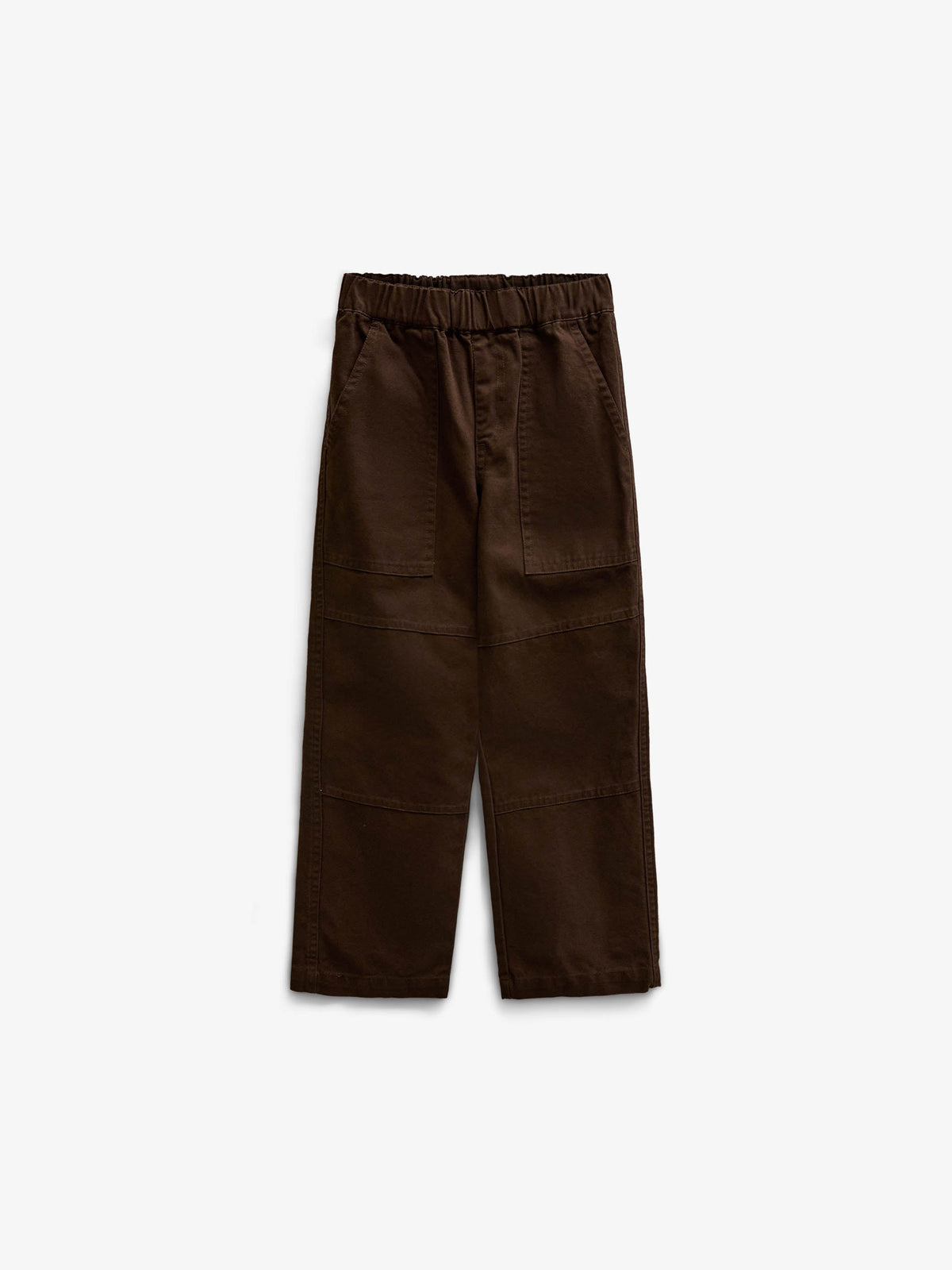 Canvas Patch Pocket Trousers - Kids - Dark Brown | 101531 Greyson