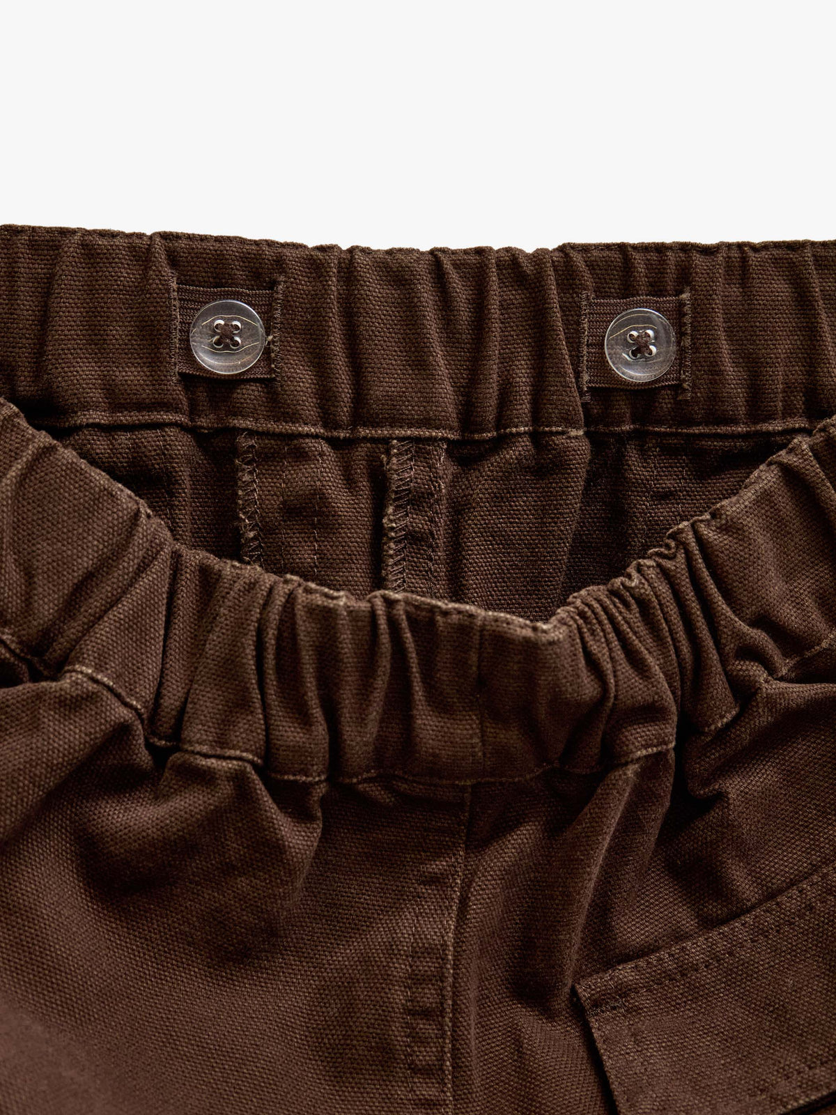 Canvas broek met opgestikte zakken Tween - Dark Brown | 101532 Greyson