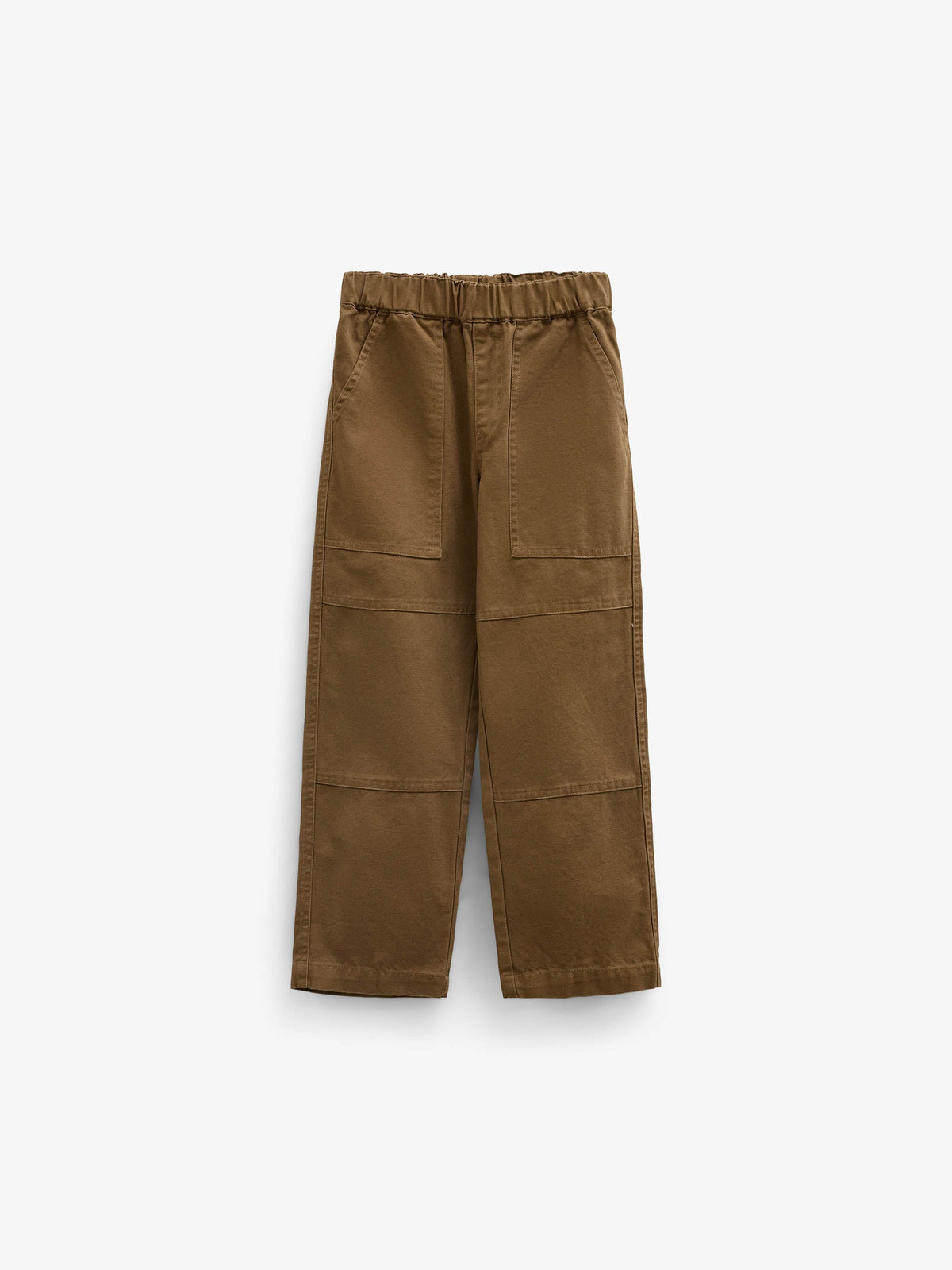 Canvas Patch Pocket Trousers - Kids - Light Brown | 101533 Greyson