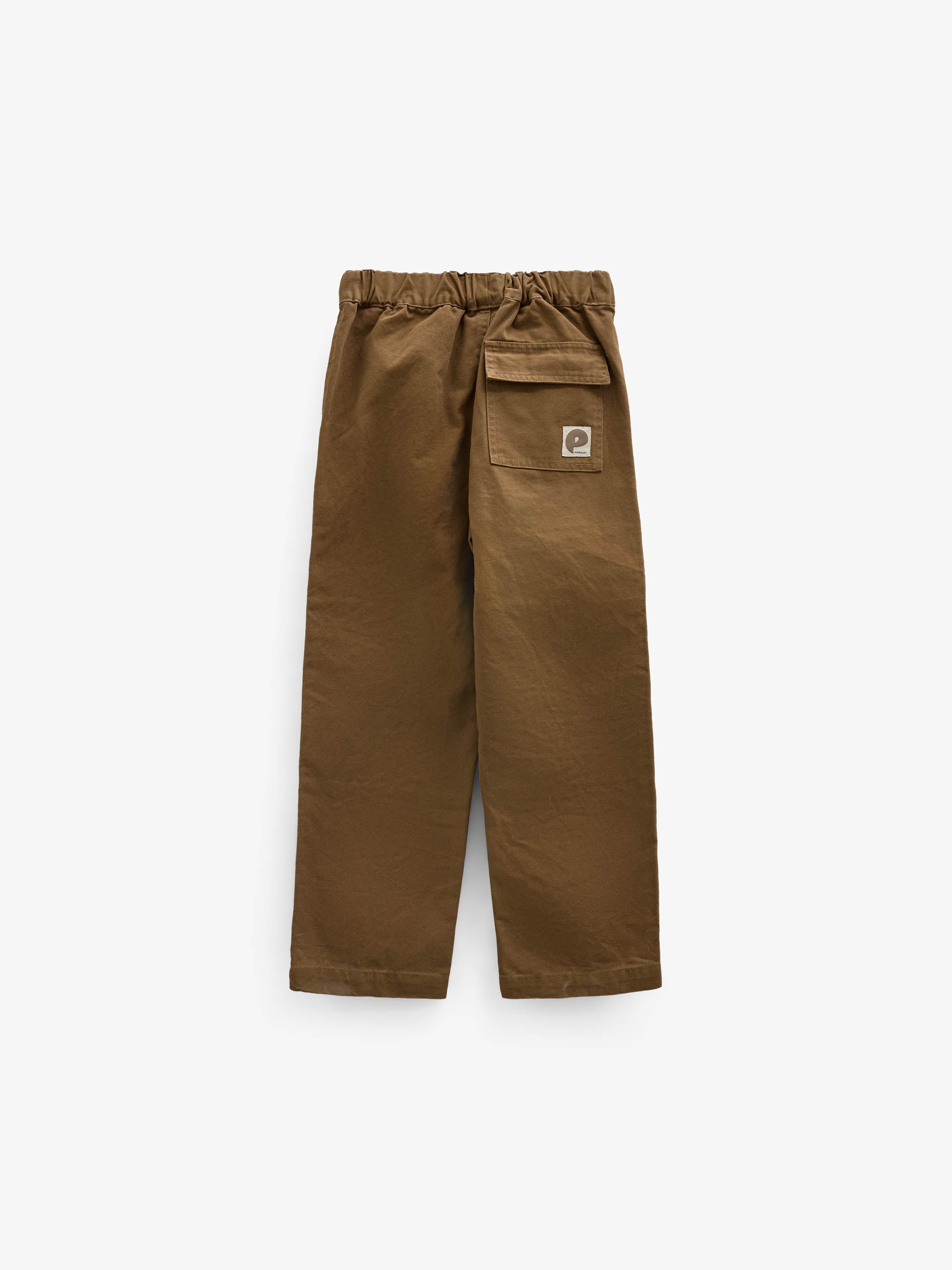 Canvas Patch Pocket Trousers - Kids - Light Brown | 101533 Greyson