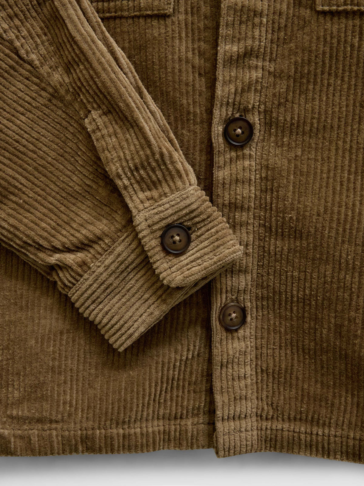 Corduroy overshirt met opgestikte zakken Kids - Khaki | 101539 Reed