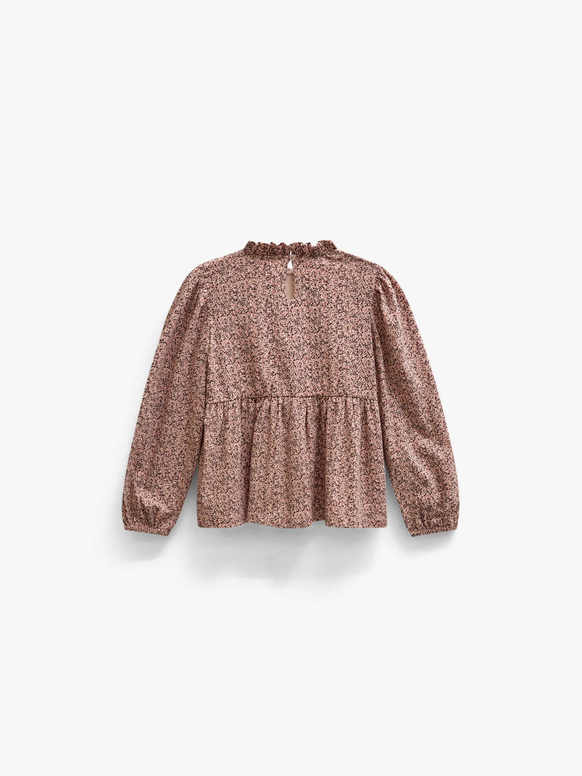 Jersey peplum blouse met print Kids - Rose/Bordeaux | 101543 Heidi