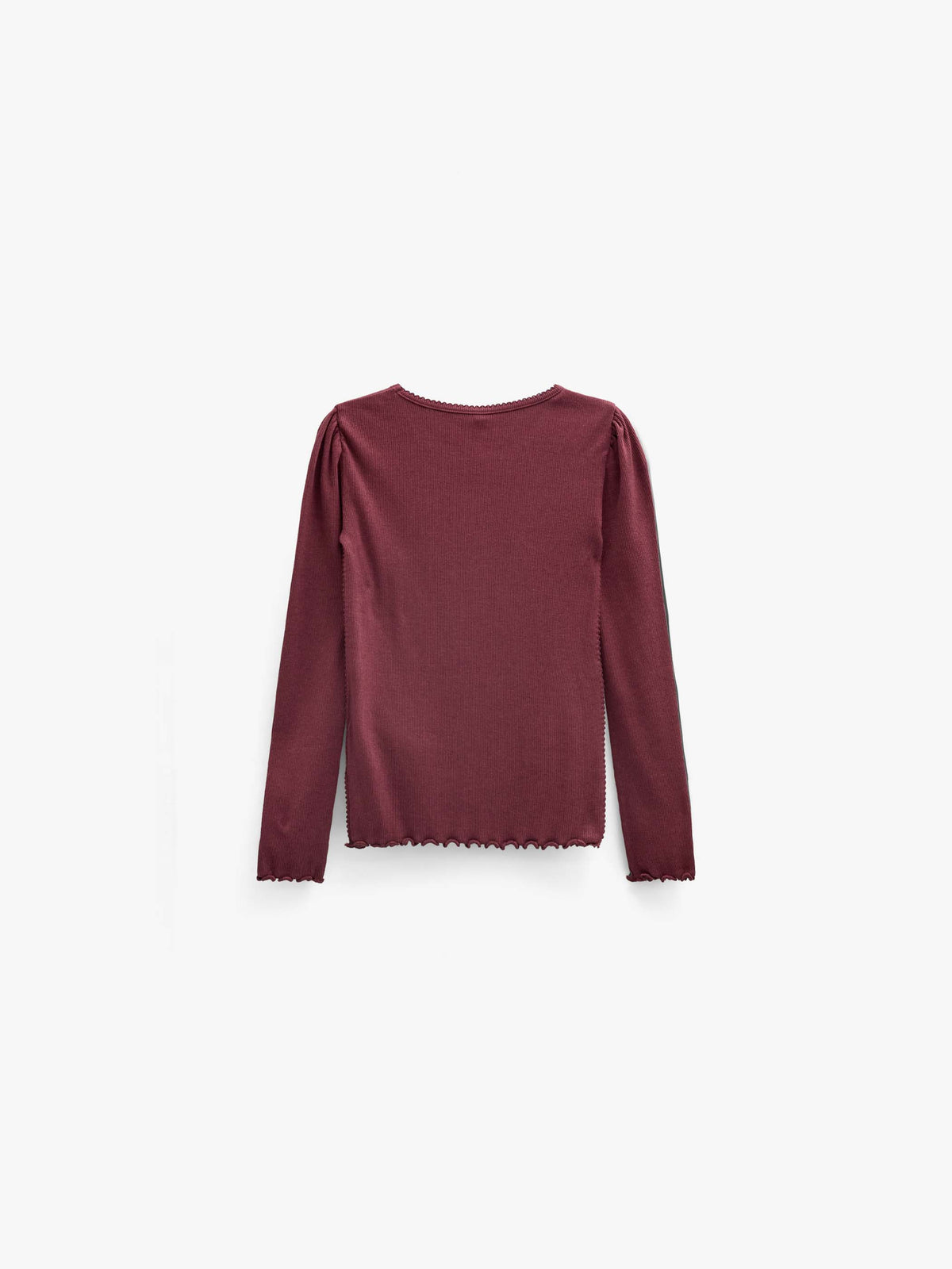 Geribd langarmshirt in modalmix Kids - Bordeaux | 101561 Lottie