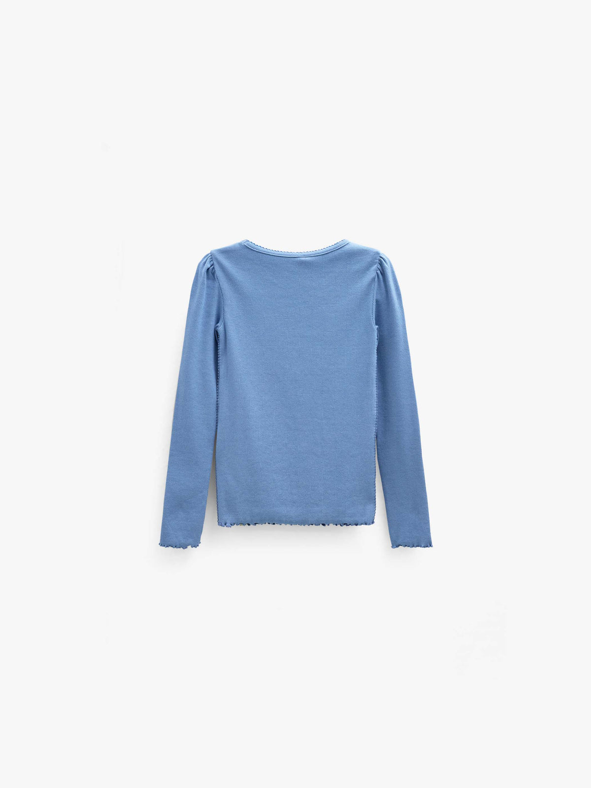 Geribd langarmshirt in modalmix Kids - Dusty Blue | 101563 Lottie