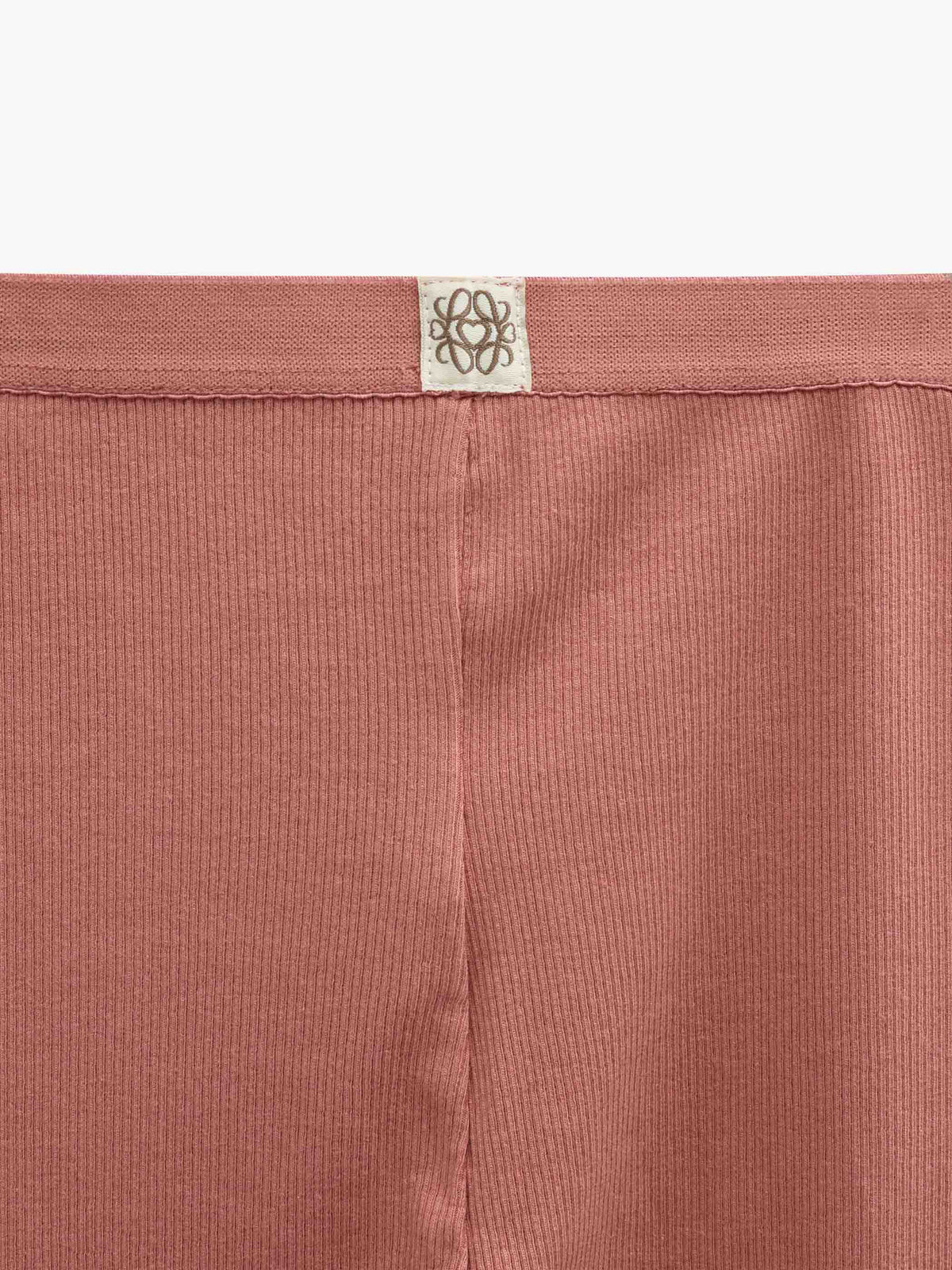 Ribbed Modal-Blend Leggings - Tween - Dusty Rose | 101568 Lottie