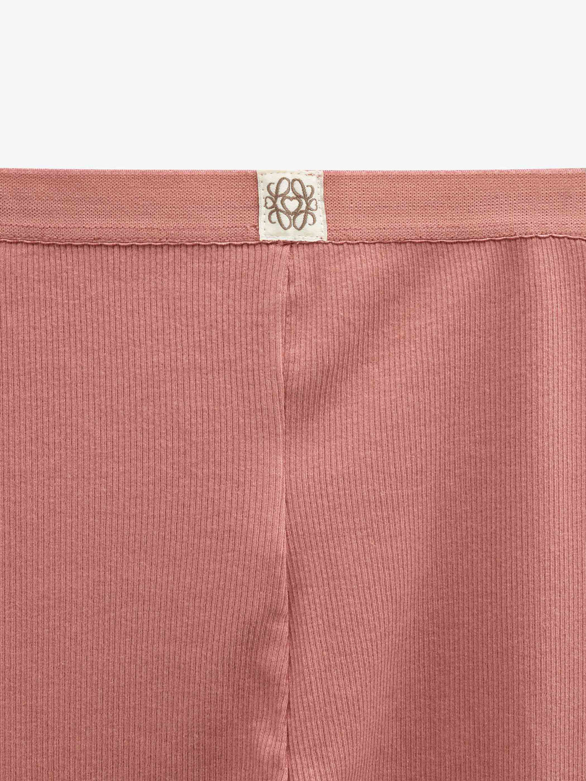 Geribde legging in modalmix Kids - Dusty Rose | 101567 Lottie
