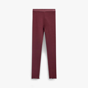 Geribde legging in modalmix Kids - Bordeaux | 101569 Lottie