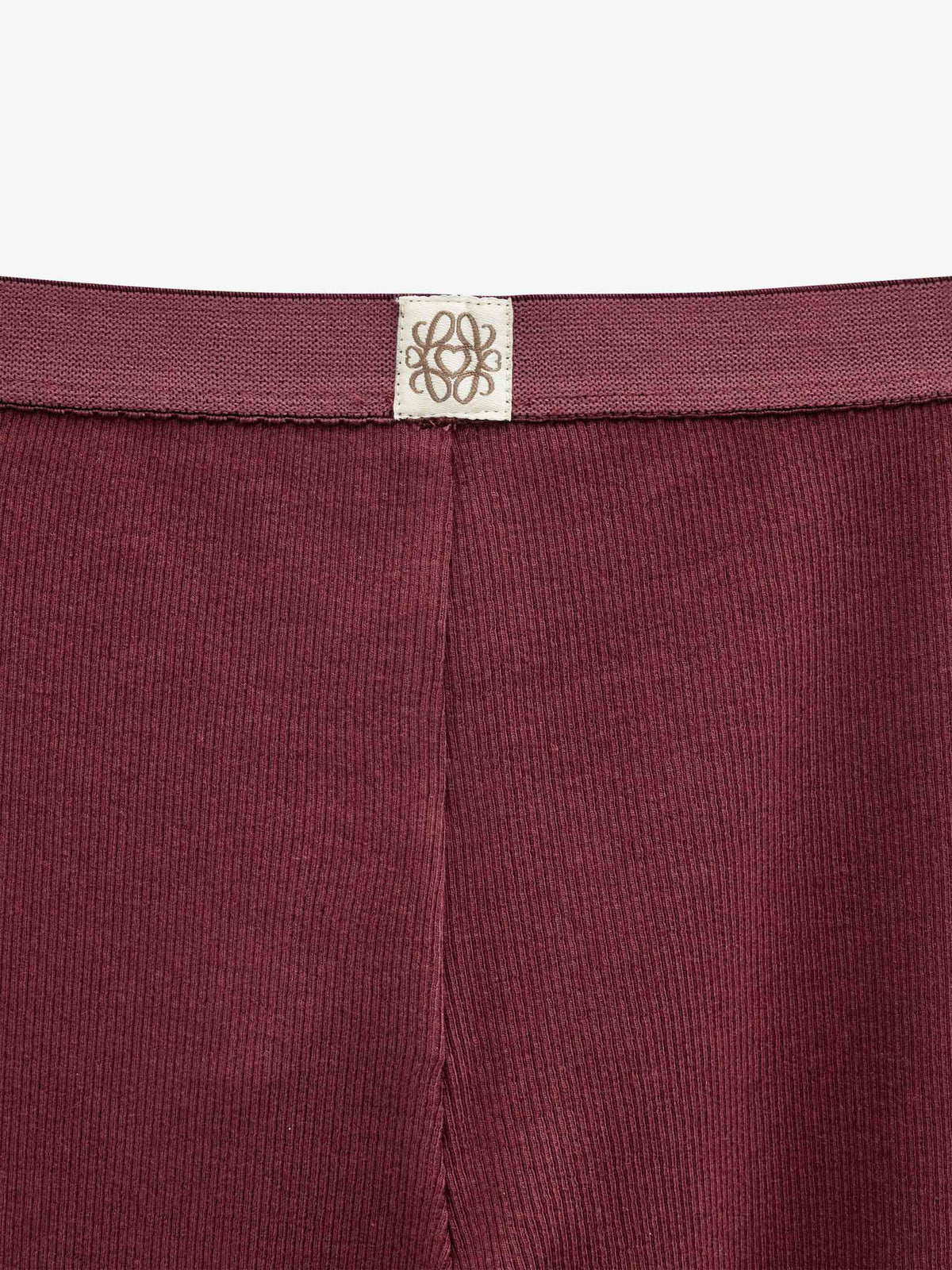 Geribde legging in modalmix Kids - Bordeaux | 101569 Lottie