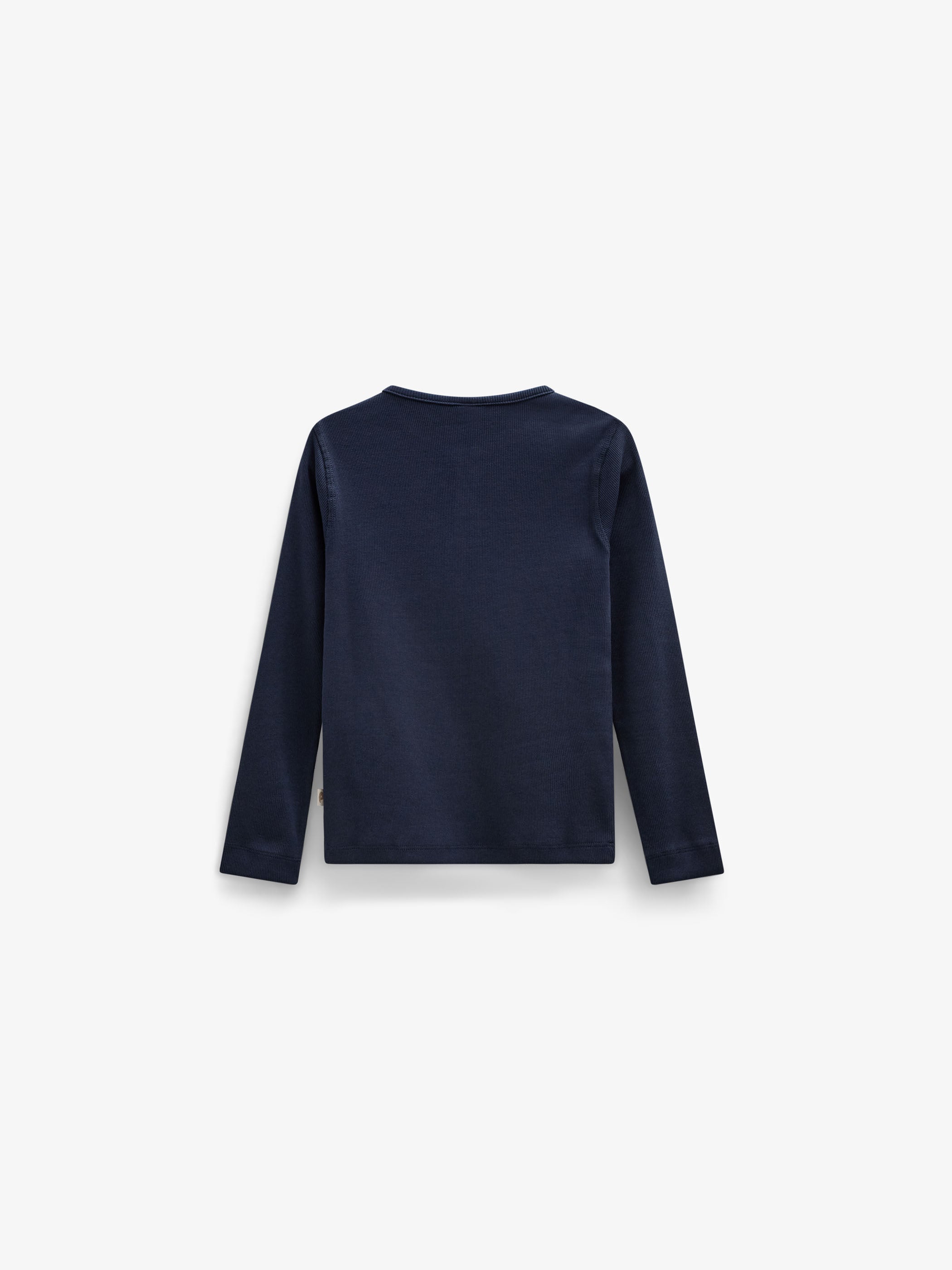 Ribbed Long-Sleeve Henley T-Shirt - Kids - Navy | 101591 Conrad
