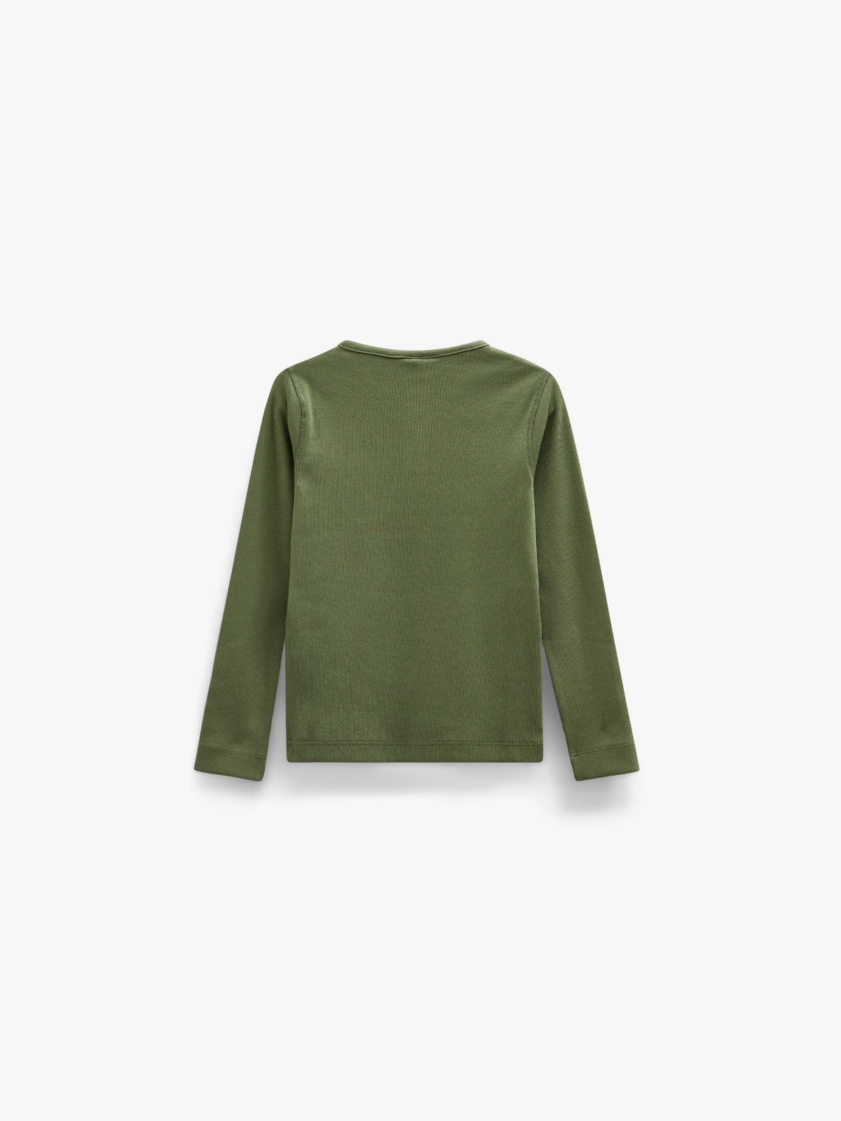 Geribd henley-langarmshirt Kids - Moss Green | 101593 Conrad