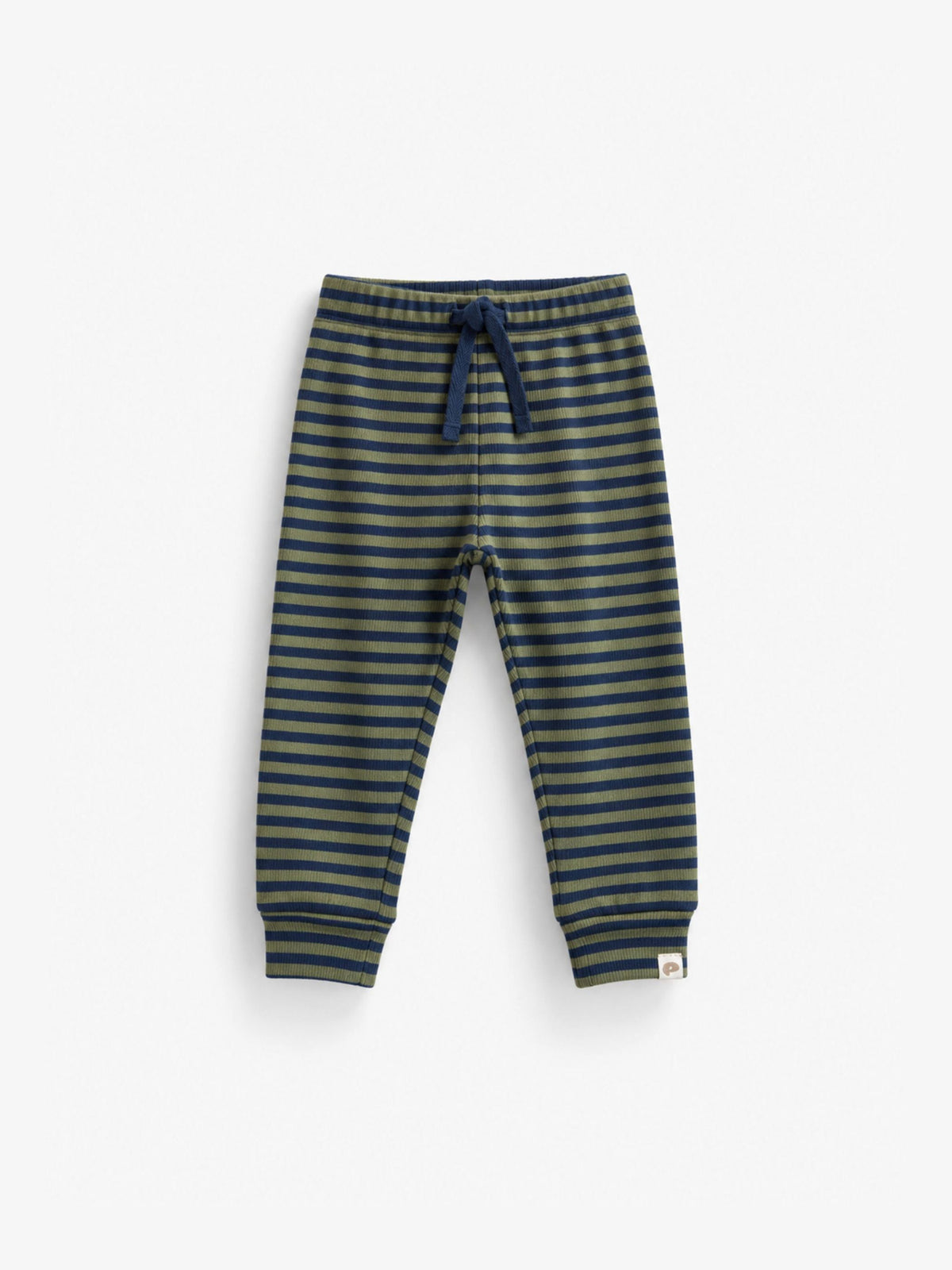 Geribde broek Kids - Moss Green/Navy Stripe | 101605 Conrad
