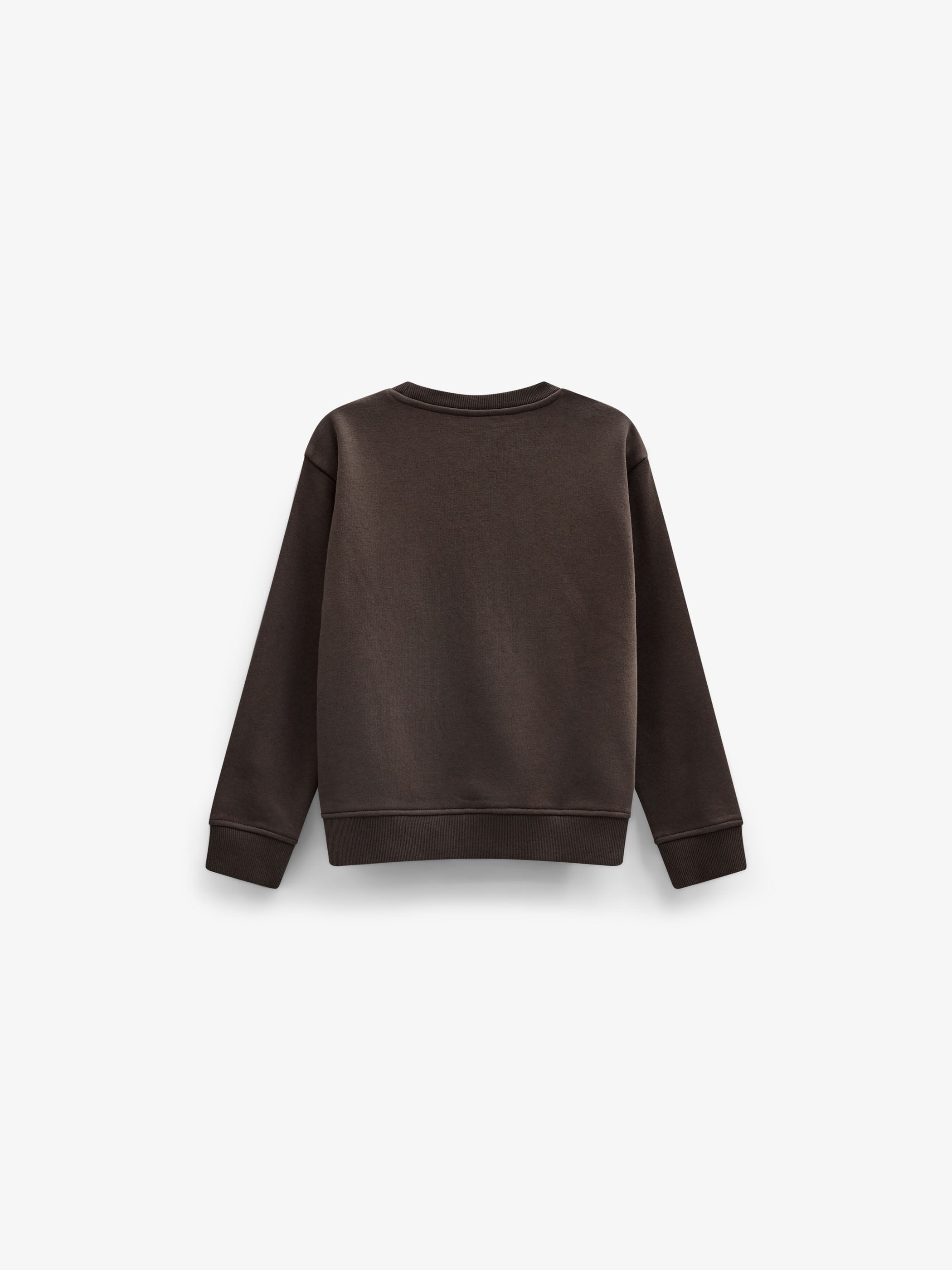 Sweatshirt met ronde hals en badstofborduursel Tween - Dark Brown | 101623 Joel