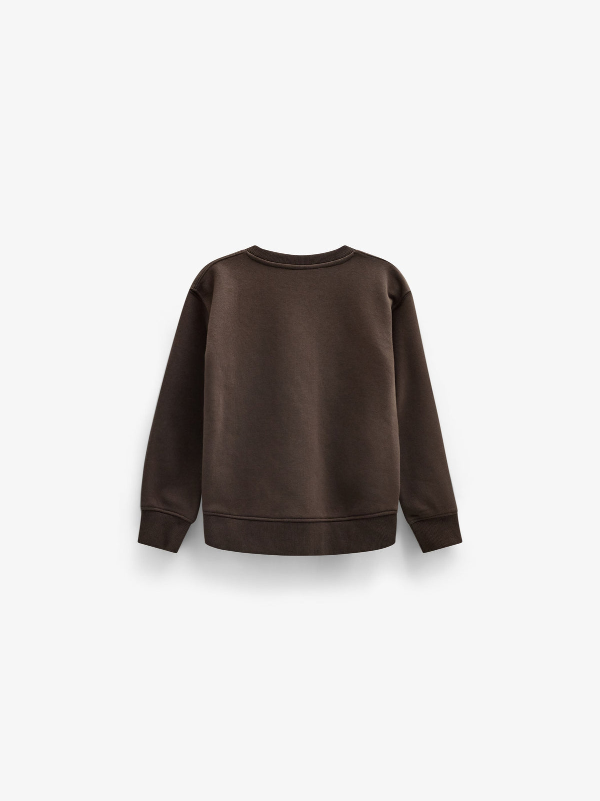 Sweatshirt met ribdetails Tween - Dark Brown | 101627 Zoe