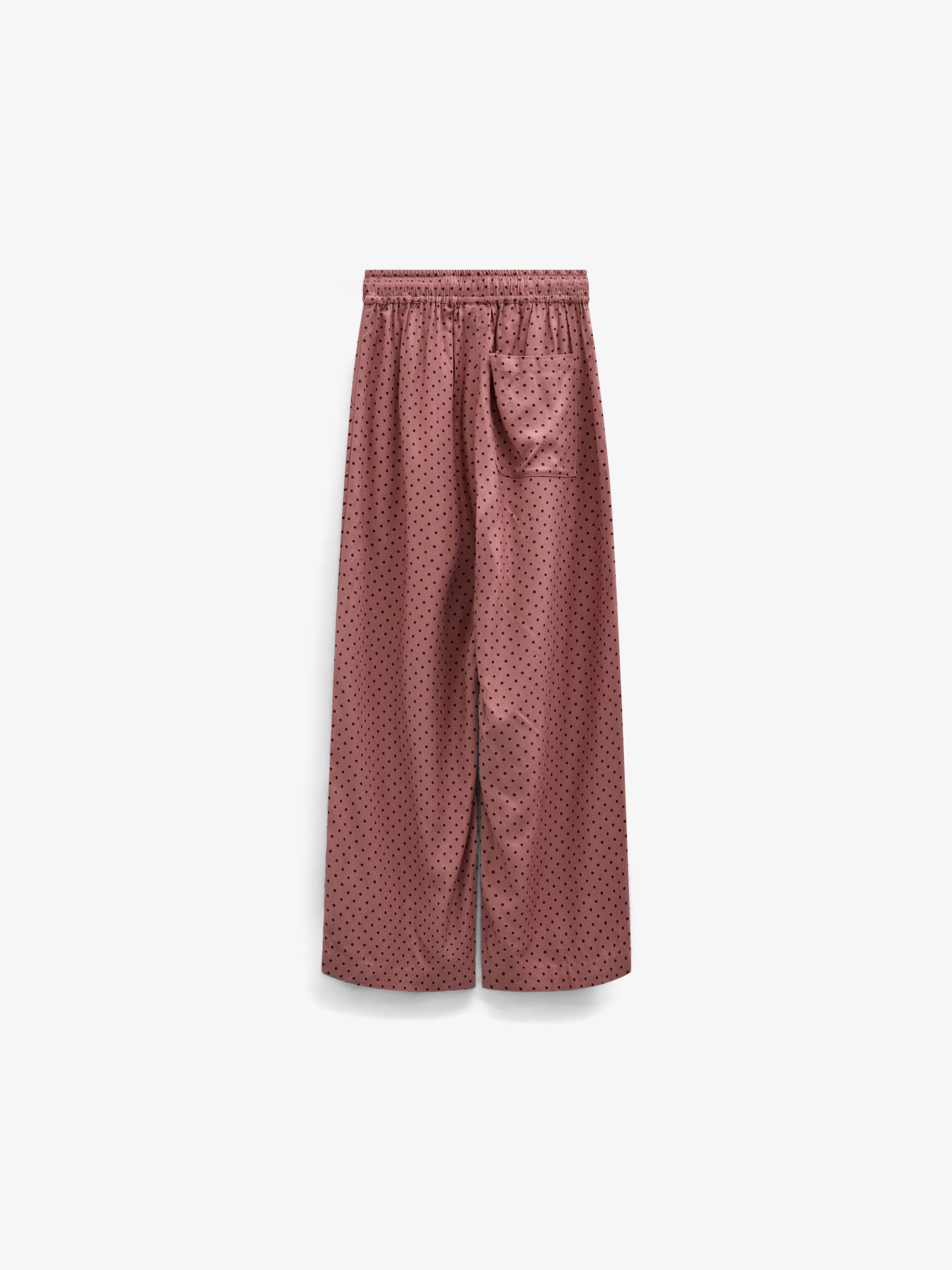 Wide-leg broek in viscose met stippen Tween - Dusty Rose/Bordeaux | 101659 Feline