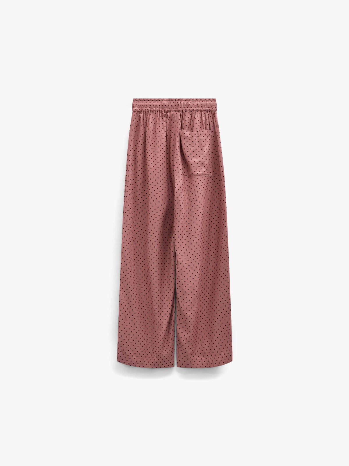 Wide-leg broek in viscose met stippen Tween - Dusty Rose/Bordeaux | 101659 Feline