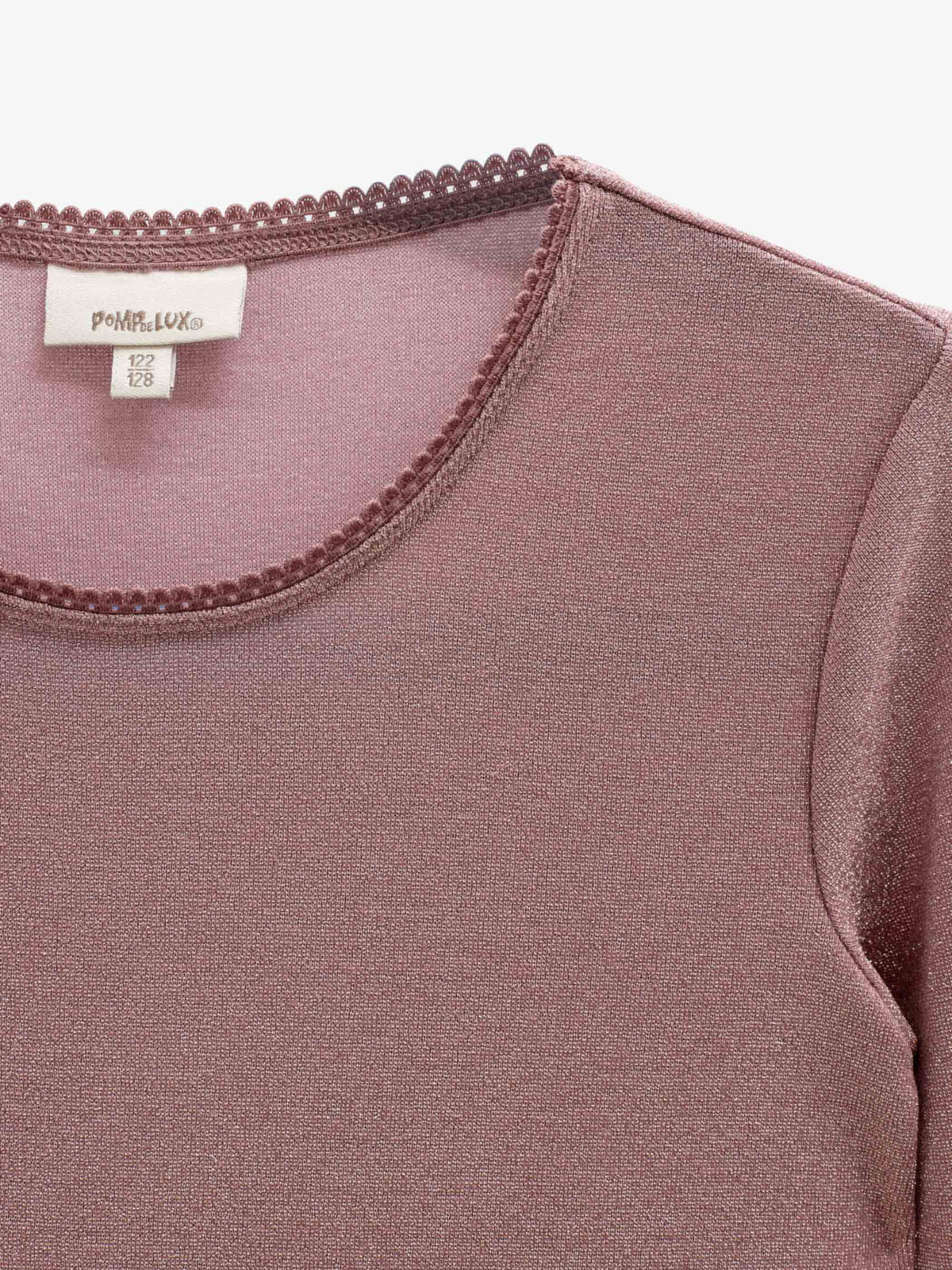 Langarmshirt met lurex Tween - Dusty Rose | 101666 Helen