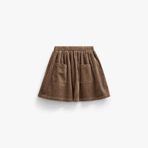 Corduroy rok met opgestikte zakken Tween - Brown | 101680 Greta