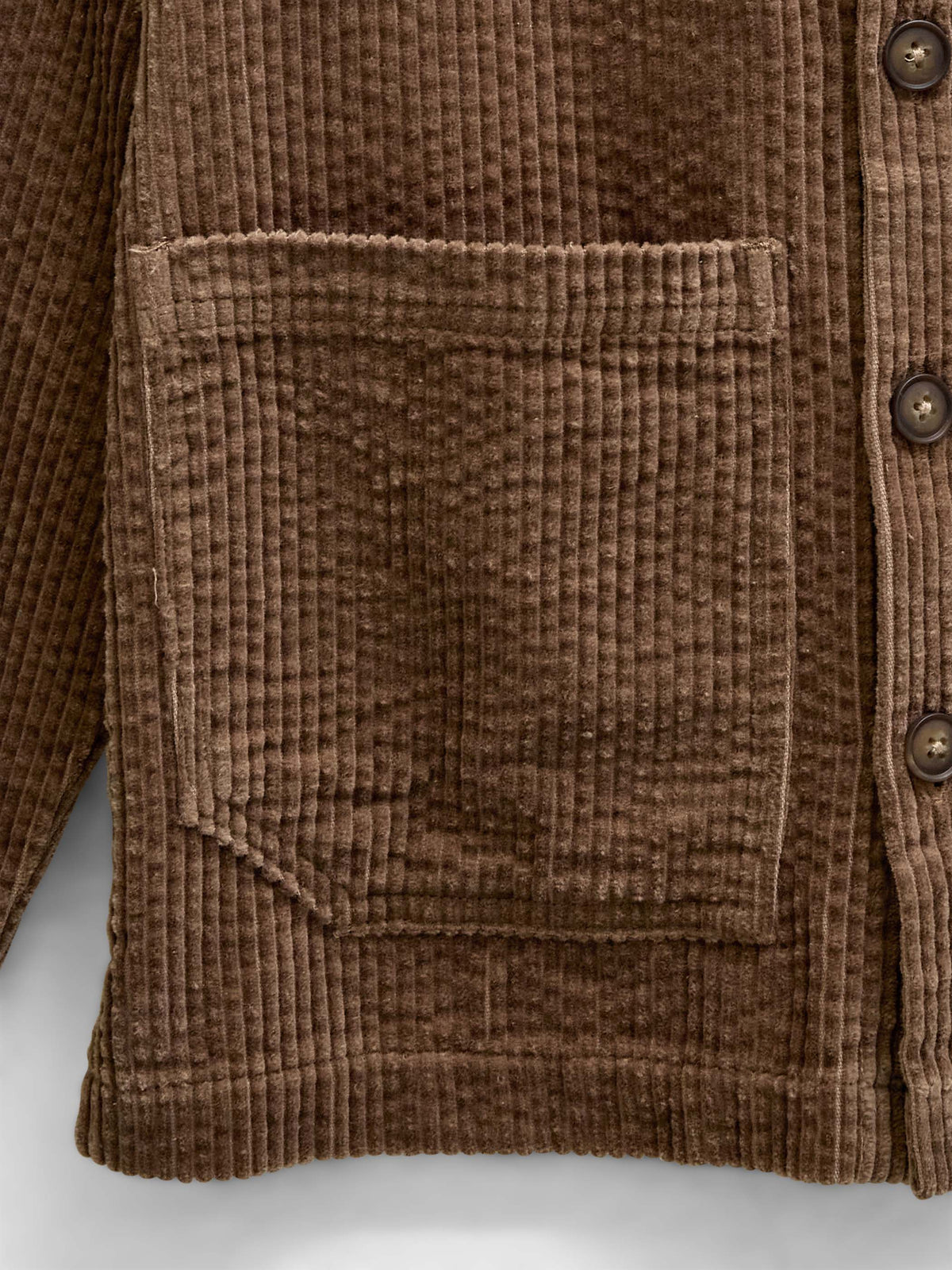 Corduroy overshirt met oversized zakken Kids - Brown | 101681 Greta