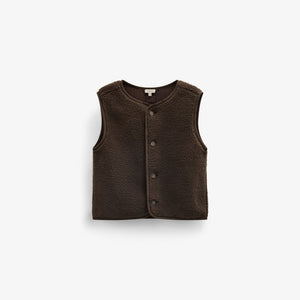 Teddy gilet Kids - Dark Brown | 101685 Della