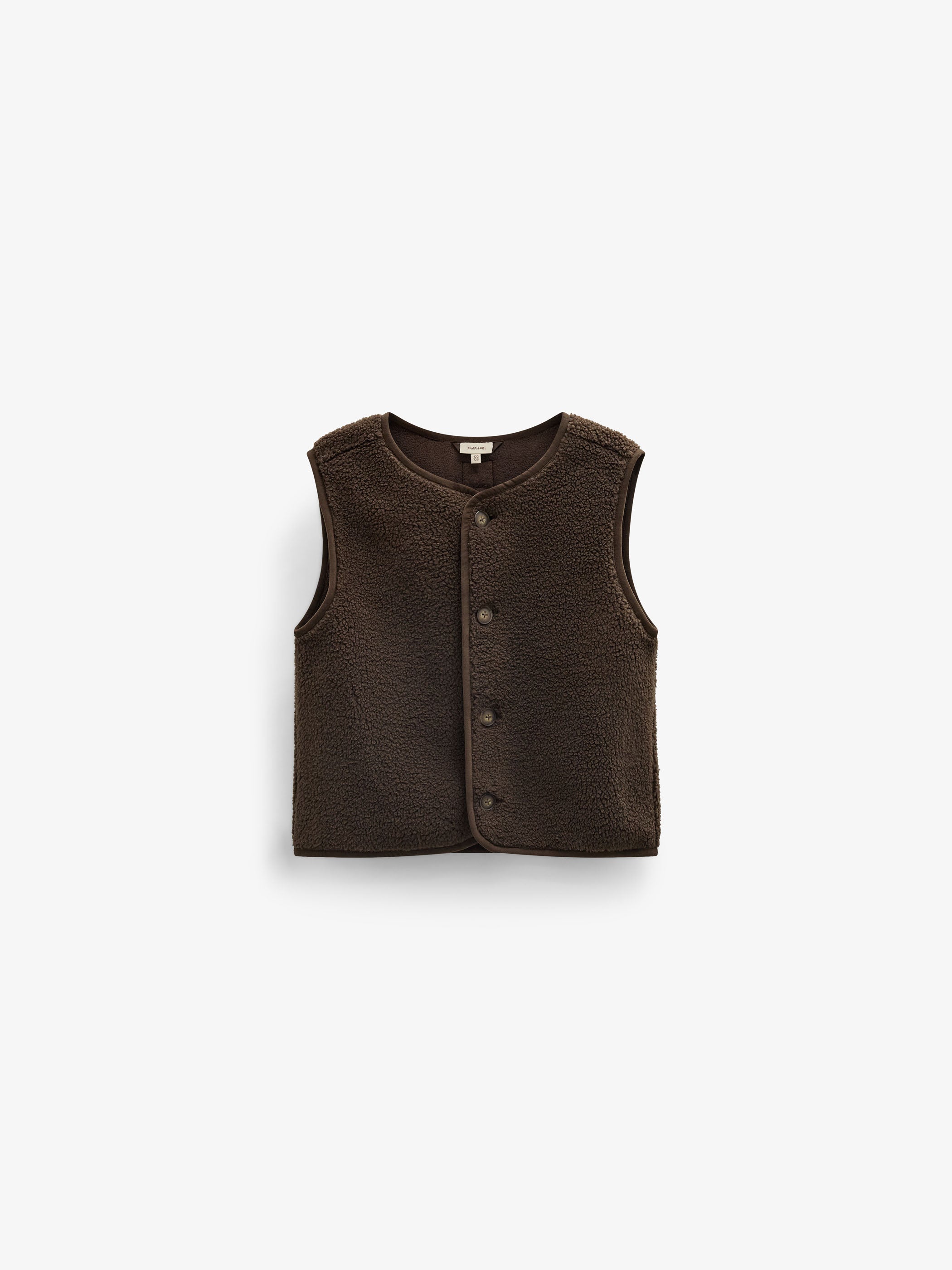 Teddy Vest - Kids - Dark Brown | 101685 Della