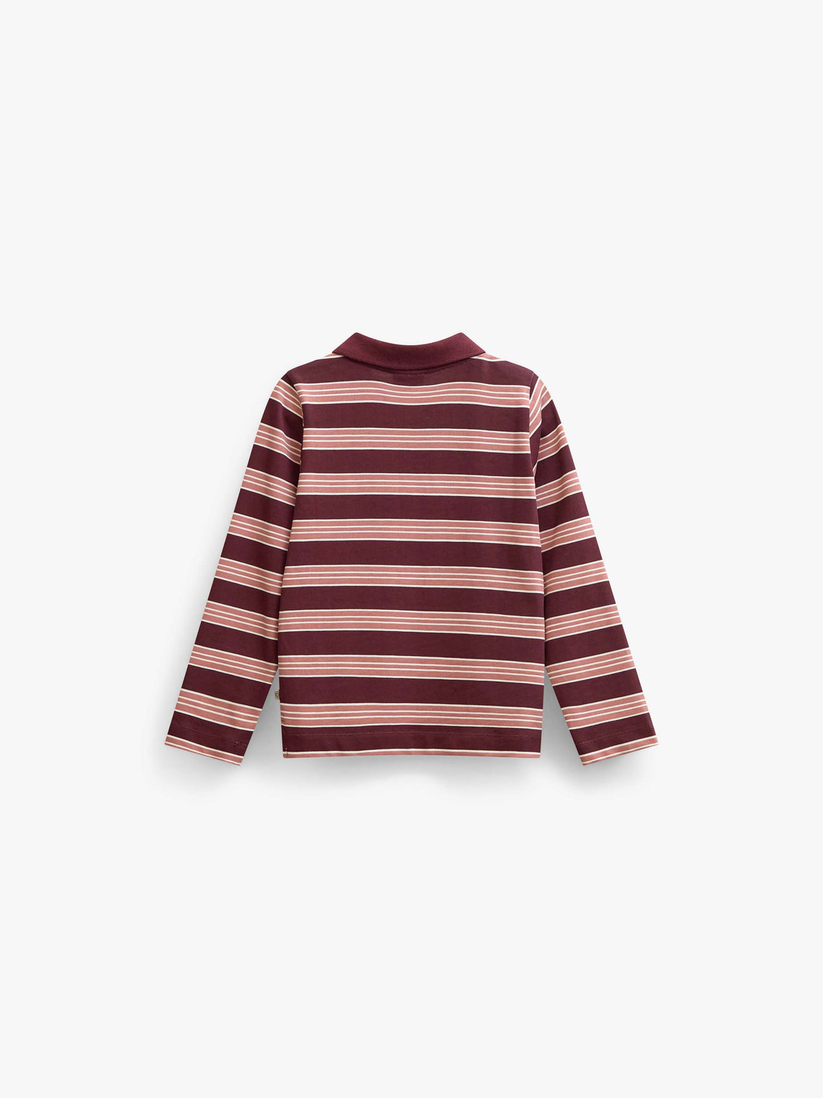 Gestreepte jersey polo met lange mouwen Kids - Bordeaux | 101697 Hope