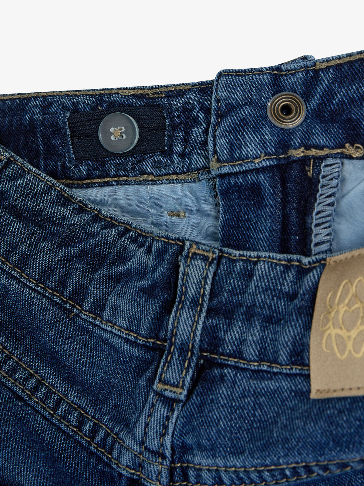 Jeans met wijde pijpen - Kids - Dark Blue Denim