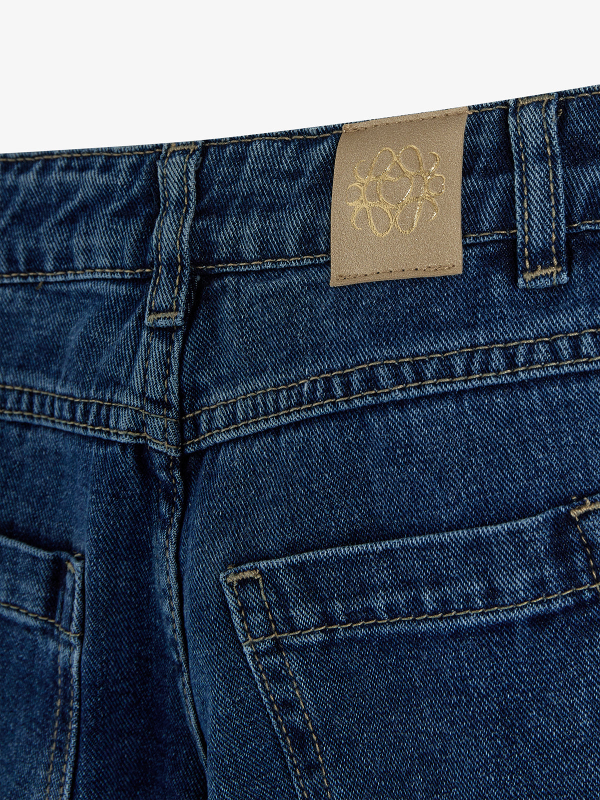 Jeans met wijde pijpen - Kids - Dark Blue Denim