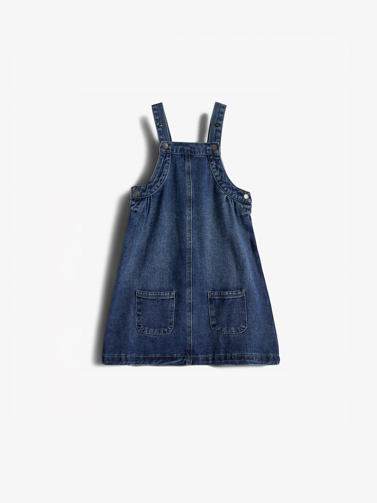 Denim Spencer Jurk - Kids - Dark Blue Denim