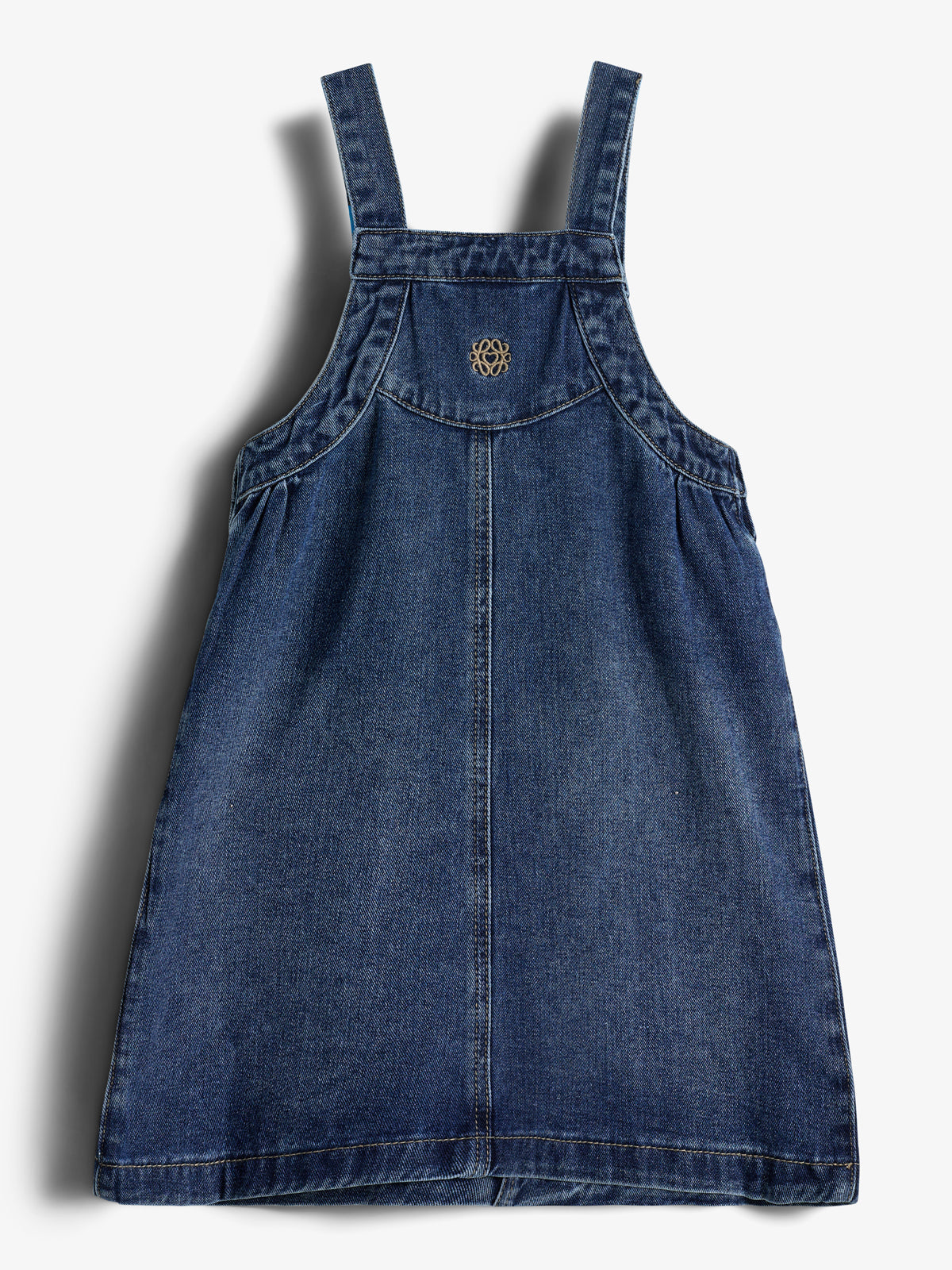 Denim Spencer Jurk - Kids - Dark Blue Denim