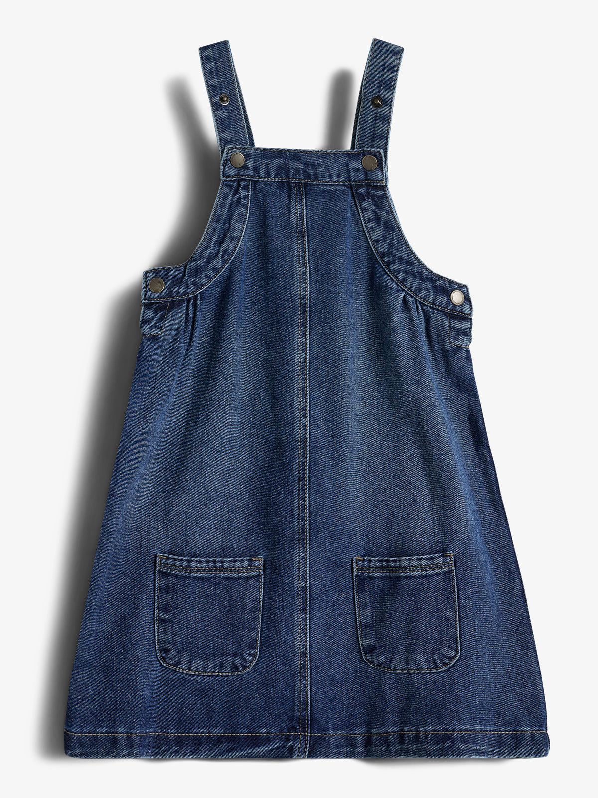 Denim Spencer Jurk - Kids - Dark Blue Denim